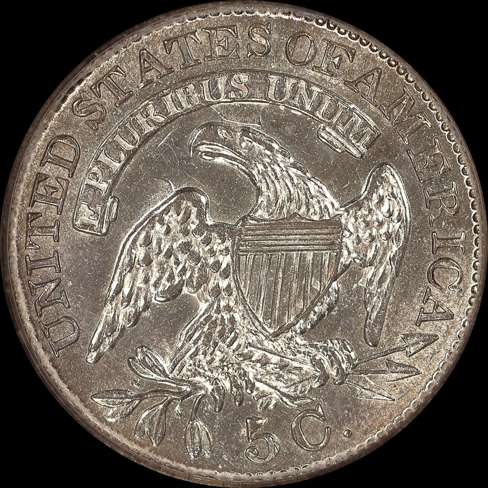 1830 LM-4.2 PCGS AU58 Plate 13730281 Reverse