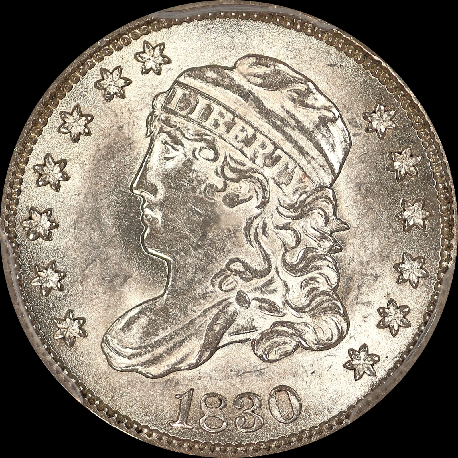 1830 LM-6 MS62 PCGS-CAC 28653233 Obverse
