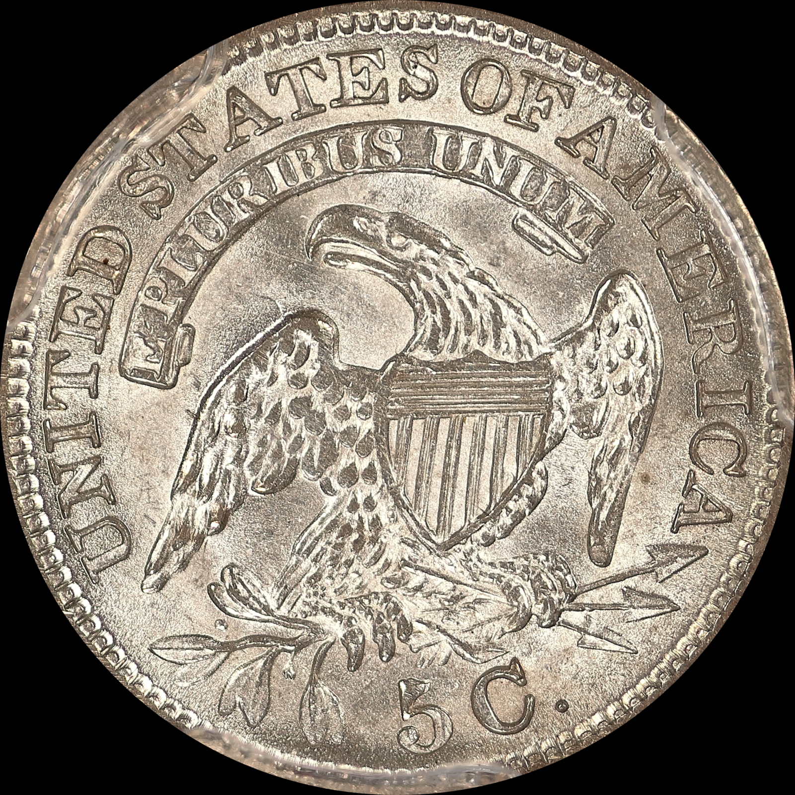 1830 LM-6 MS62 PCGS-CAC 28653233 Reverse