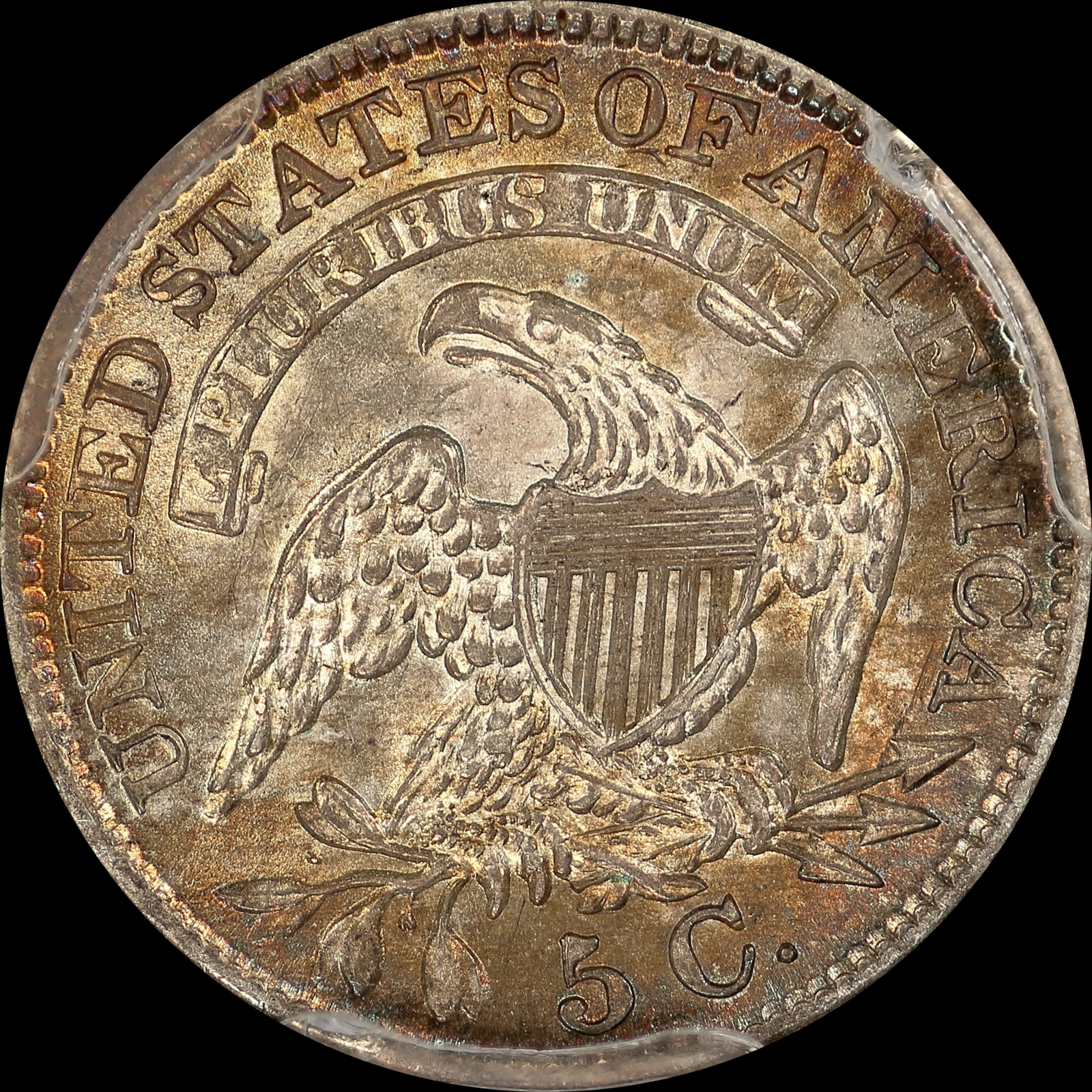 1830 LM-7 MS63 PCGS-CAC 8642031 Reverse