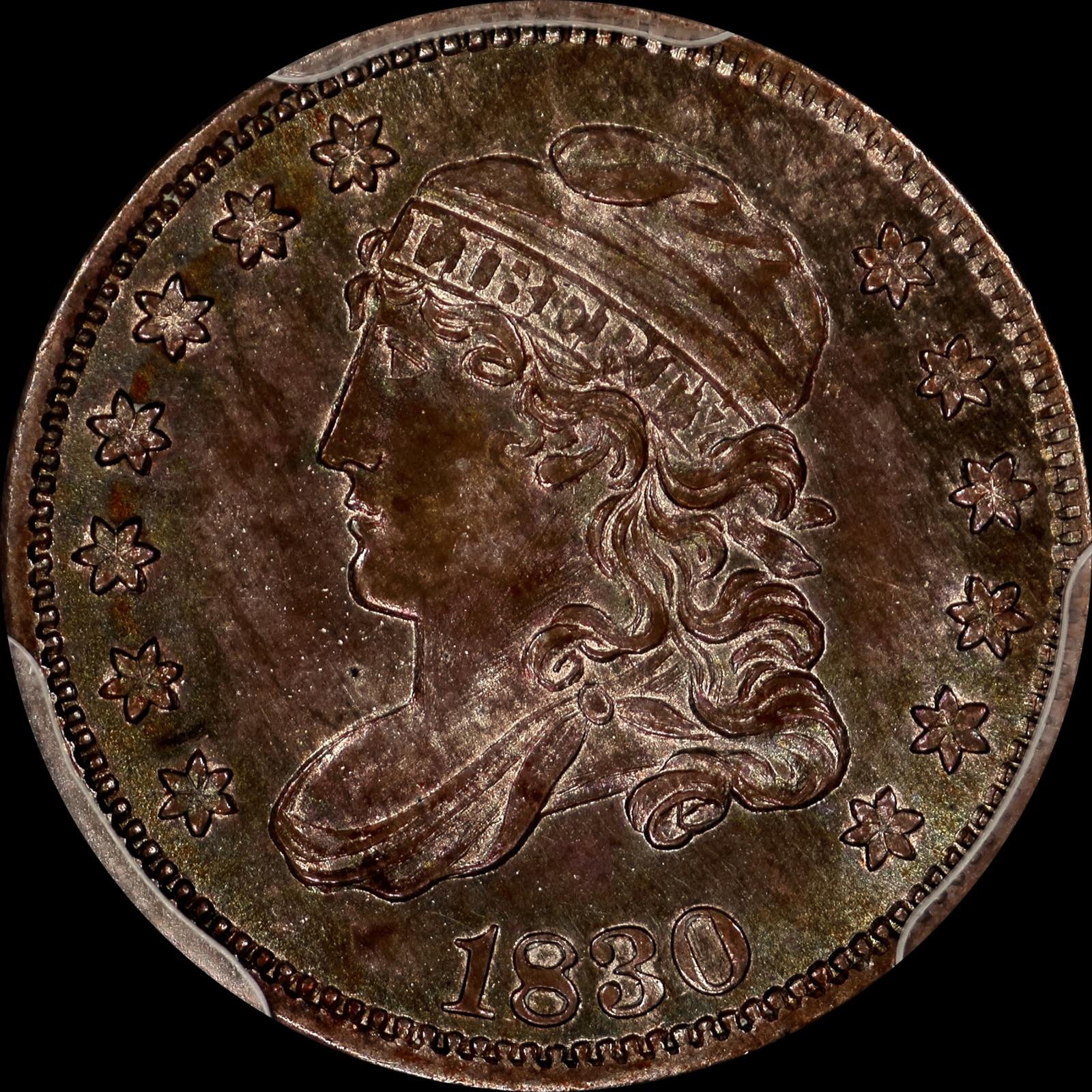 1830 LM-9.1 MS64 PCGS-CAC 25104656 Obverse