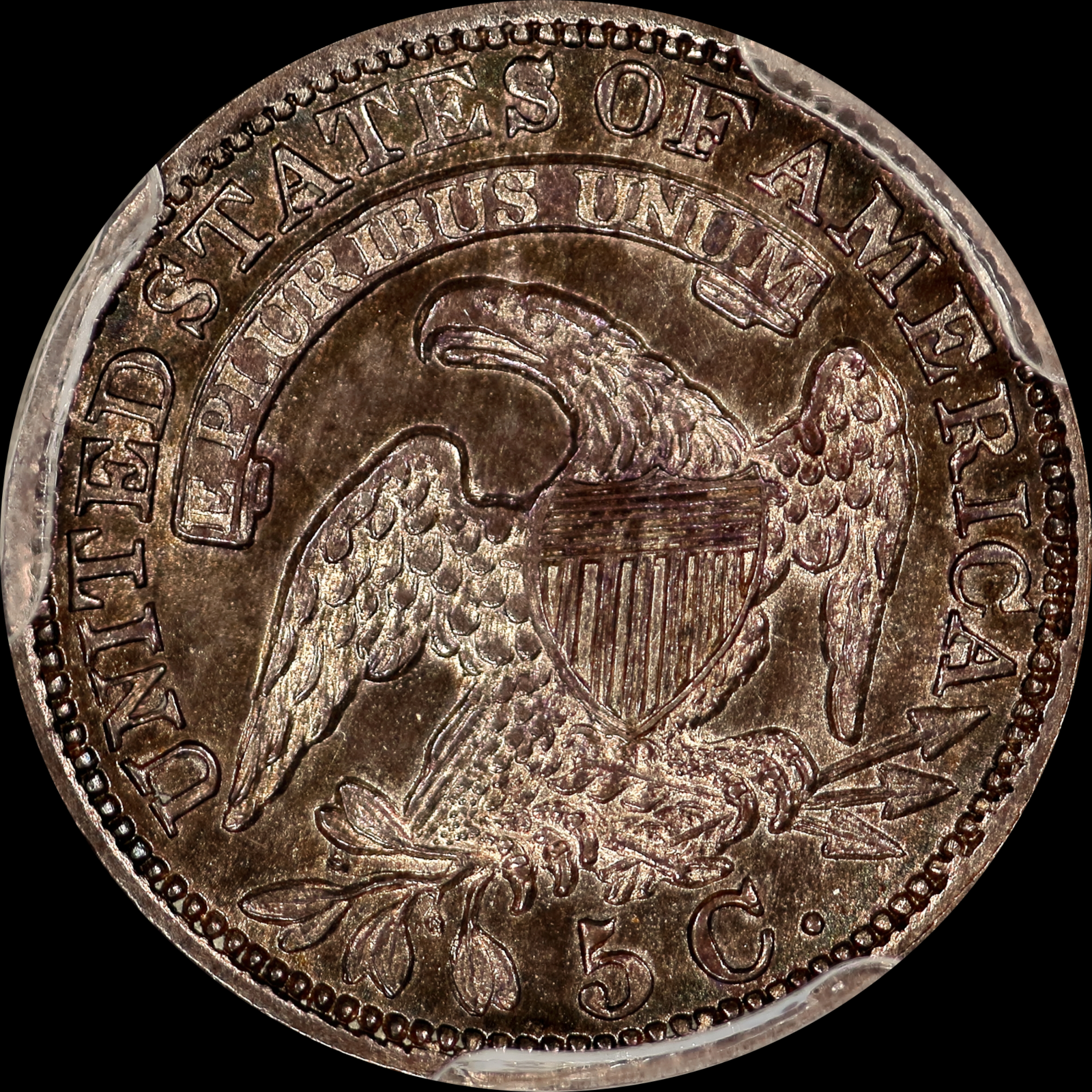 1830 LM-9.1 MS64 PCGS-CAC 25104656 Reverse