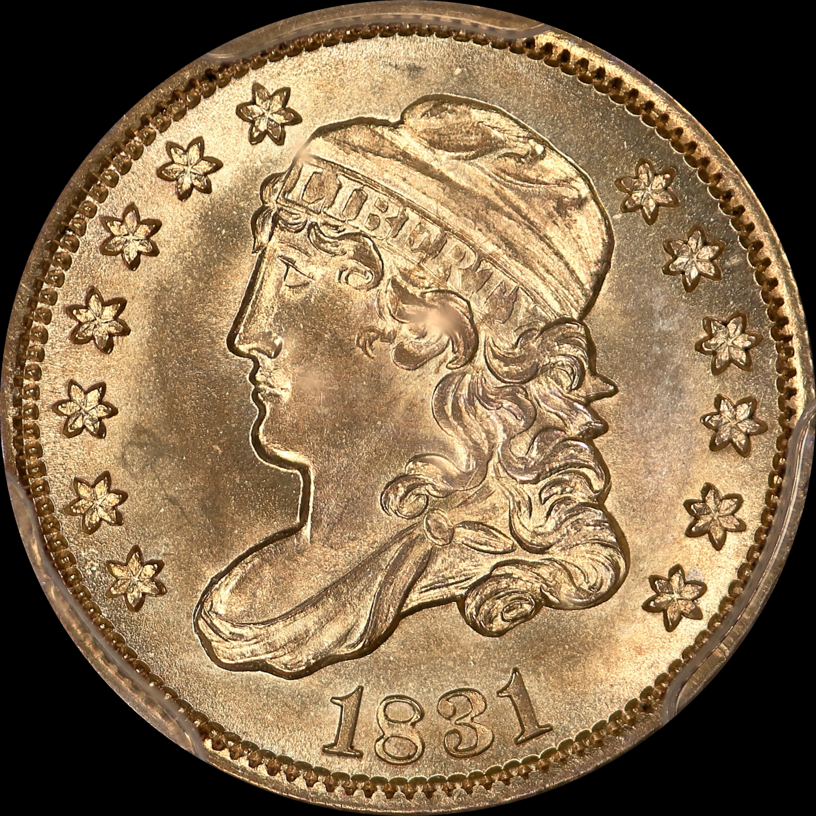 1831 LM-1.1 MS65 PCGS-CAC 27278316 Obverse