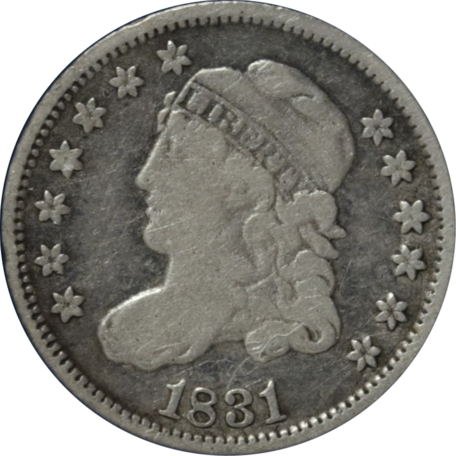 1831 LM-1.3 F12 Raw Obverse