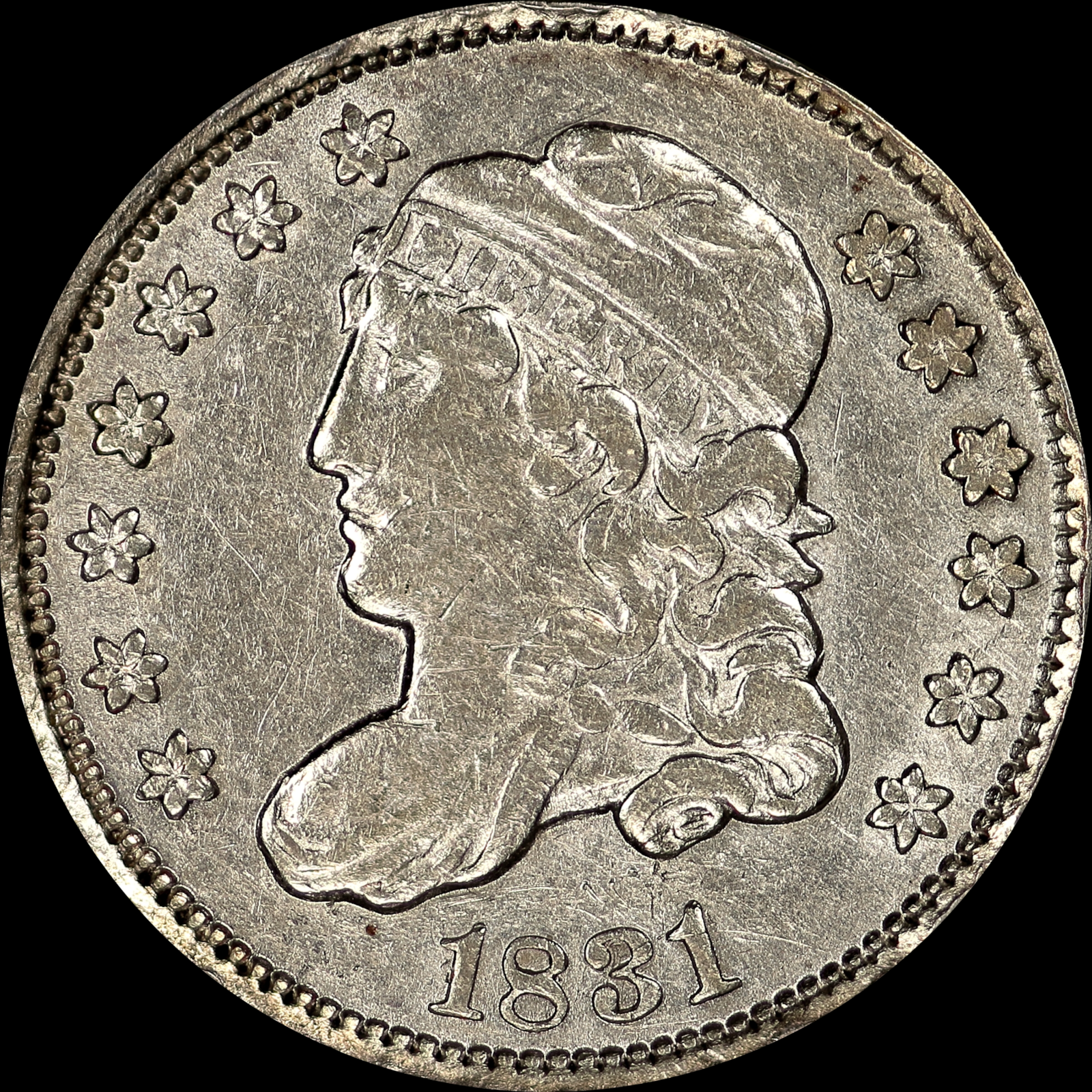 1831 LM-1.4 XF45 Raw Obverse