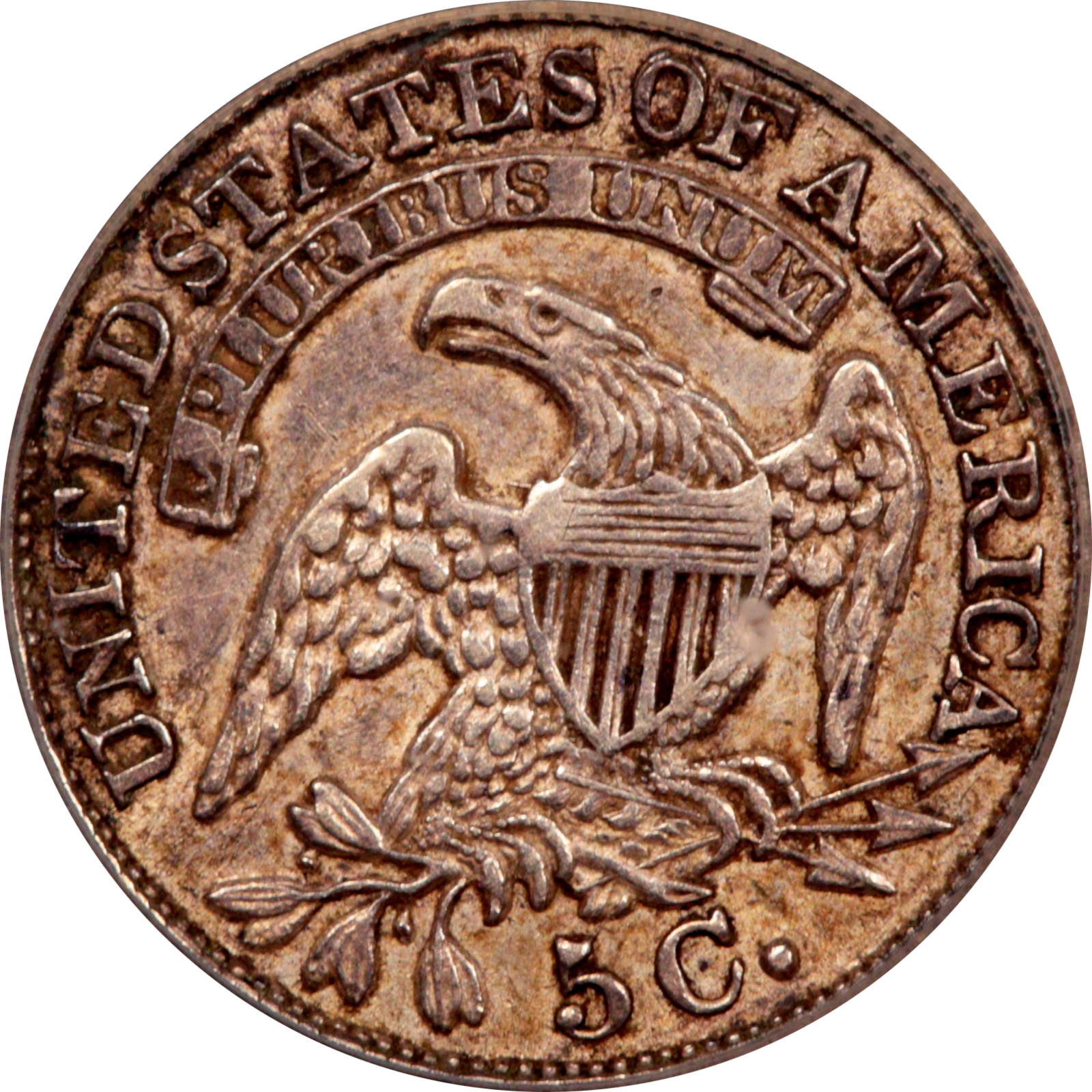 1832 LM-10.2 XF45 PCGS-CAC 12842239 Reverse