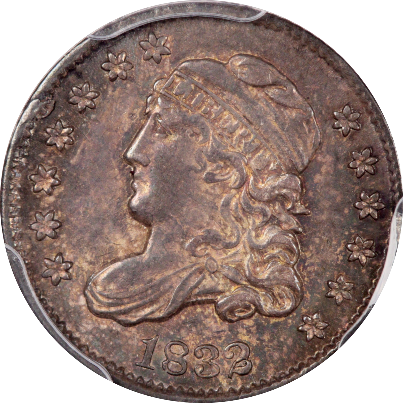 1832 LM-11.2 MS61 PCGS-Gold CAC 32426196 Obverse