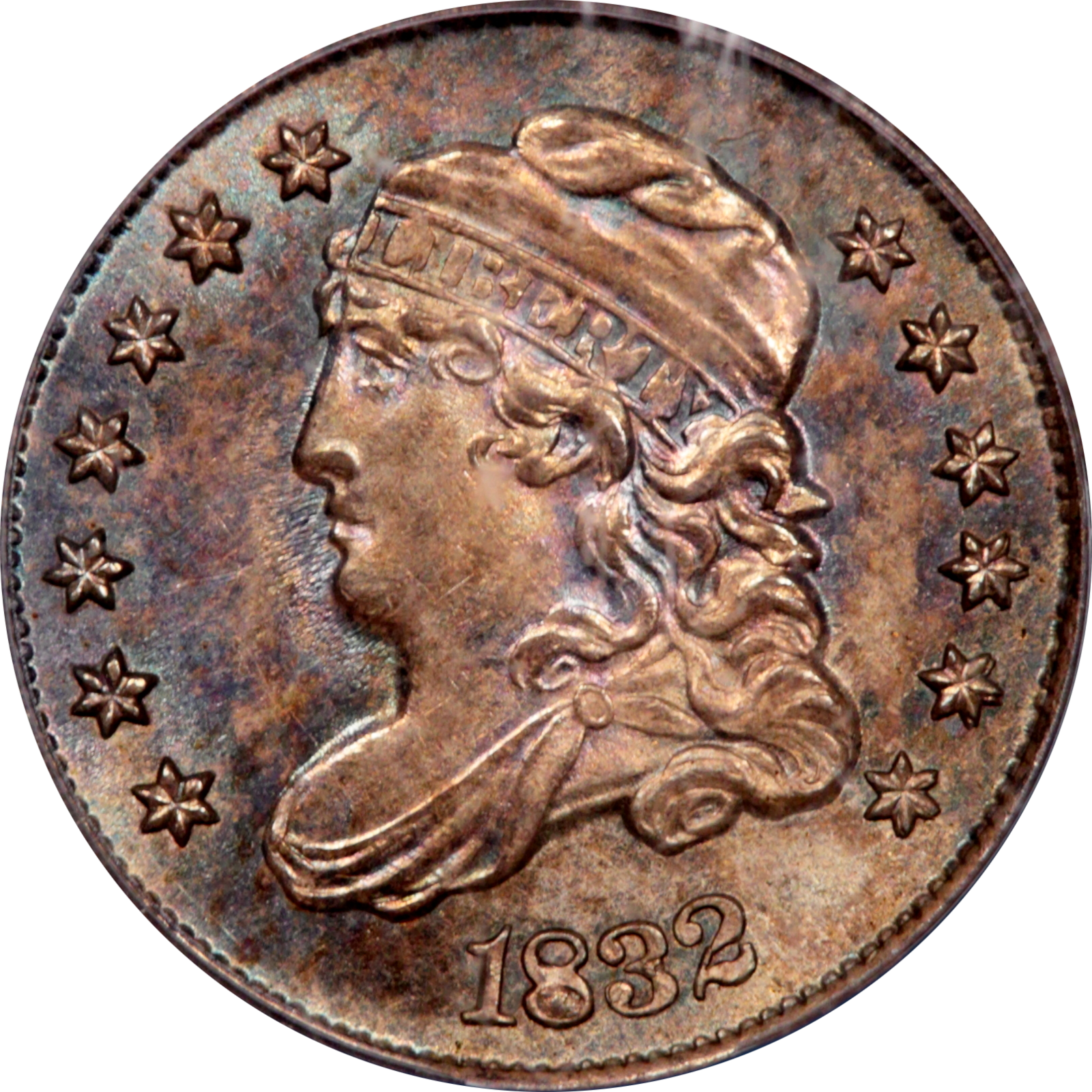 1832 LM-12 MS64 PCGS-CAC 22000308 Obverse