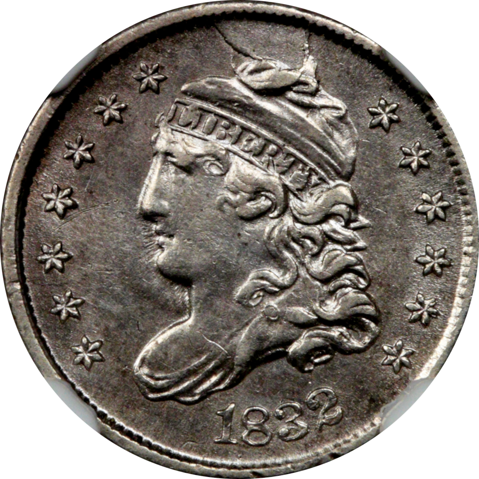 1832 LM-4 AU50 Details Cleaned McCloskey NGC 6062238-006 Obverse