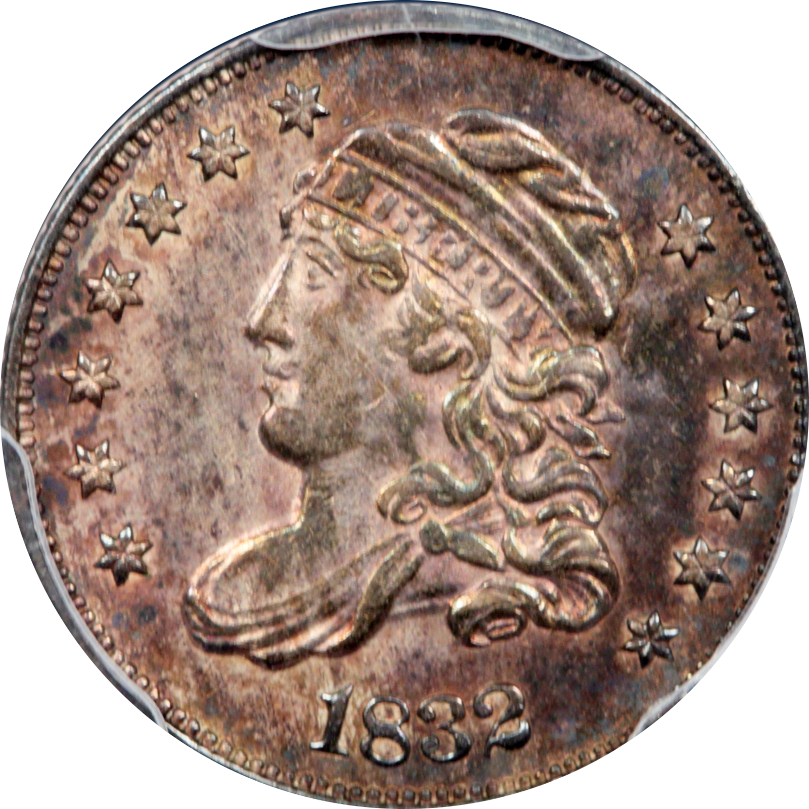 1832 LM-8.1 AU58 PCGS 32426136 Plate Obverse