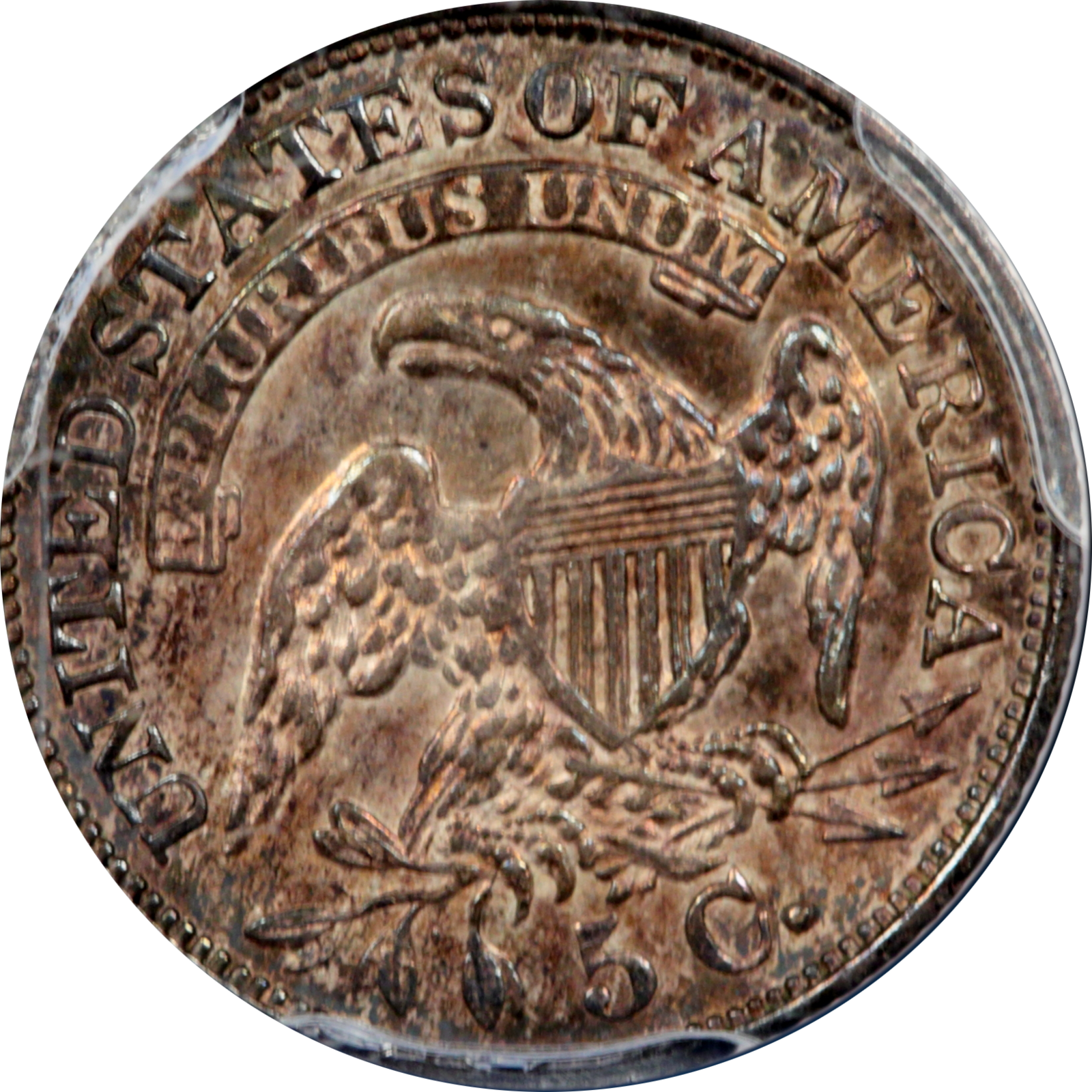 1832 LM-8.1 AU58 PCGS 32426136 Plate Reverse