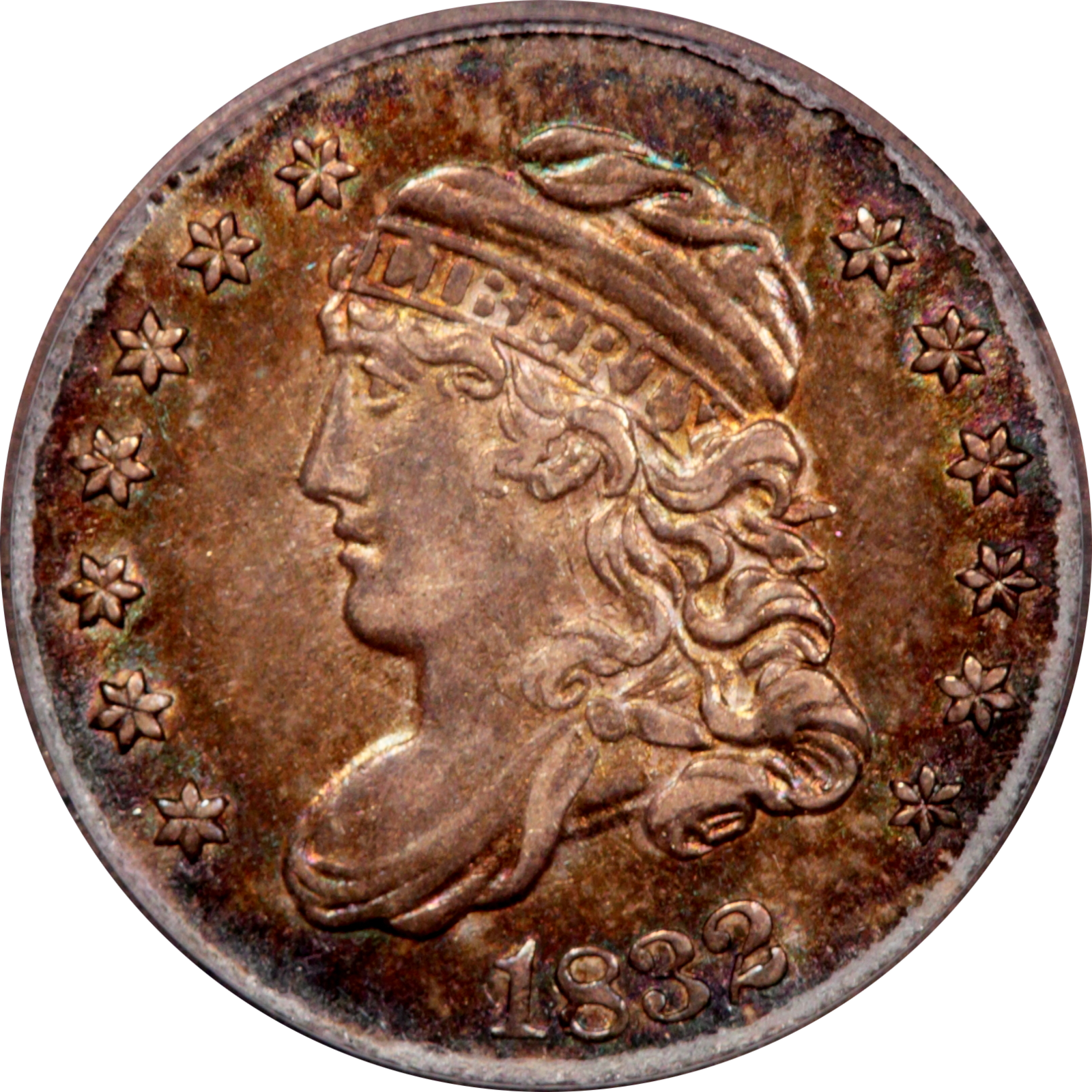 1832 LM-8.4 AU55 PCGS-CAC 13698908 Obverse