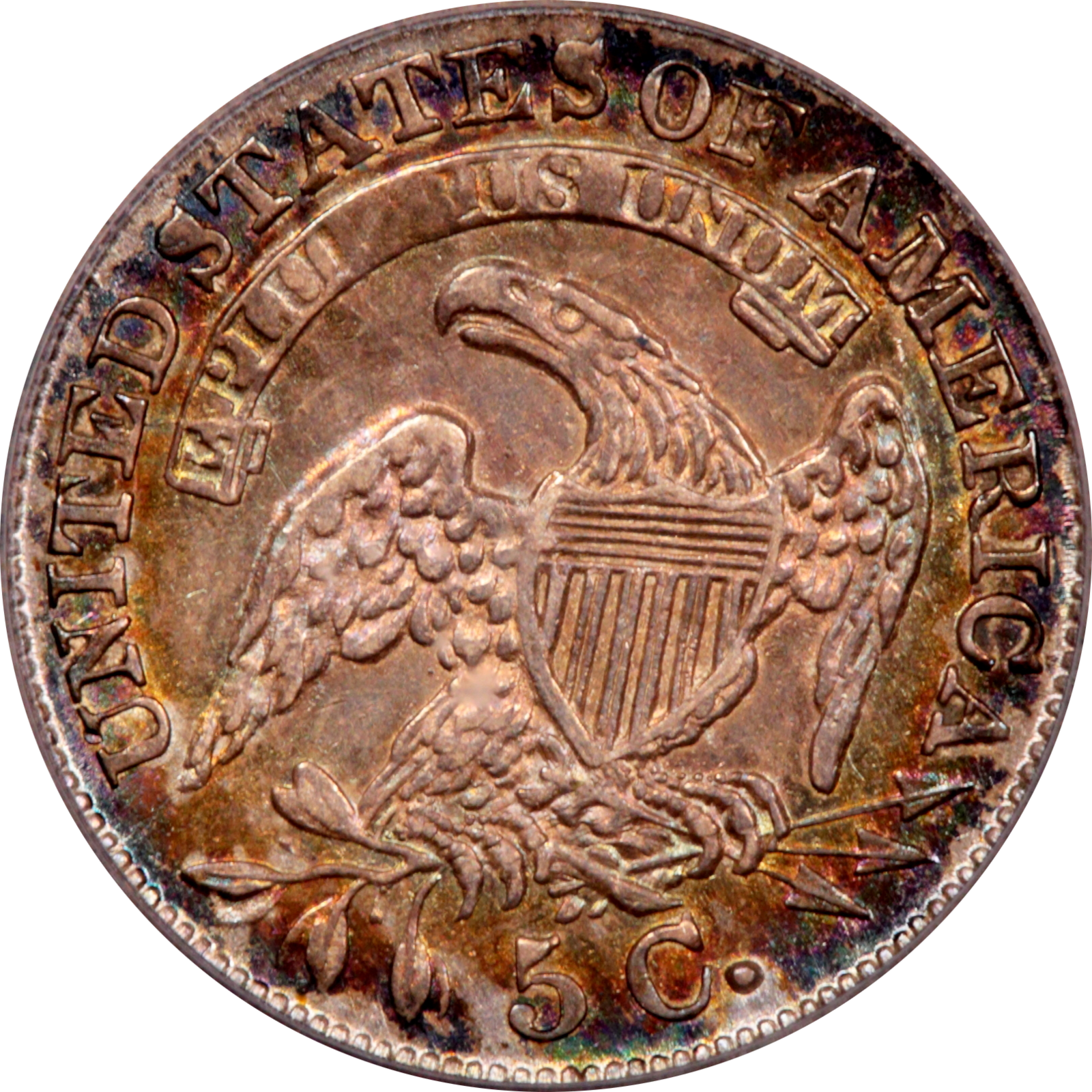 1832 LM-8.4 AU55 PCGS-CAC 13698908 Reverse