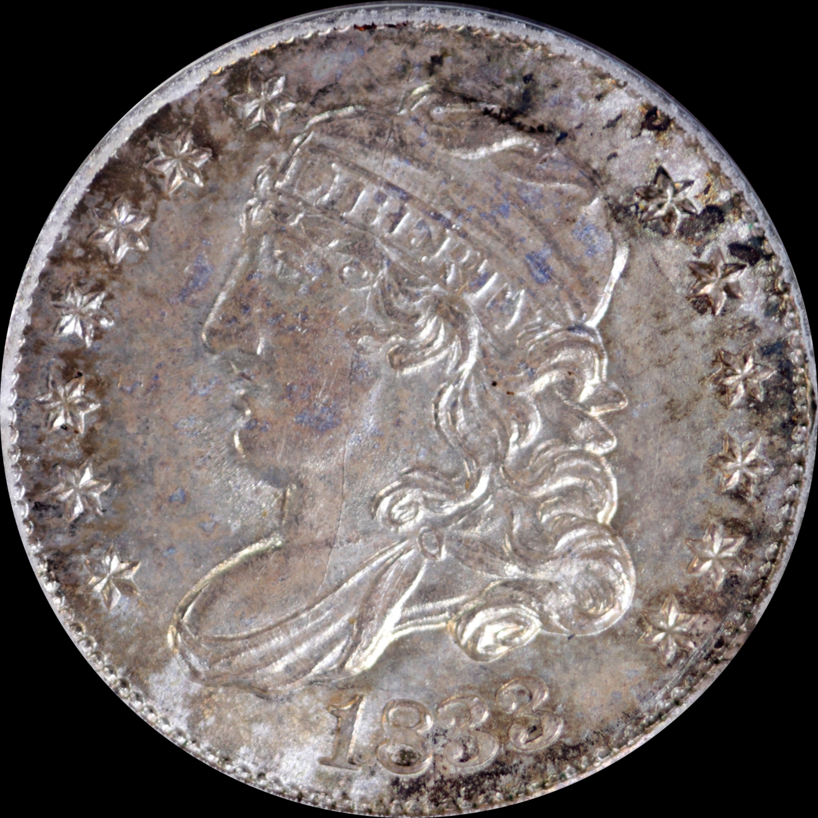 1833 LM-10 MS65 PCGS-CAC 10747588 Obverse