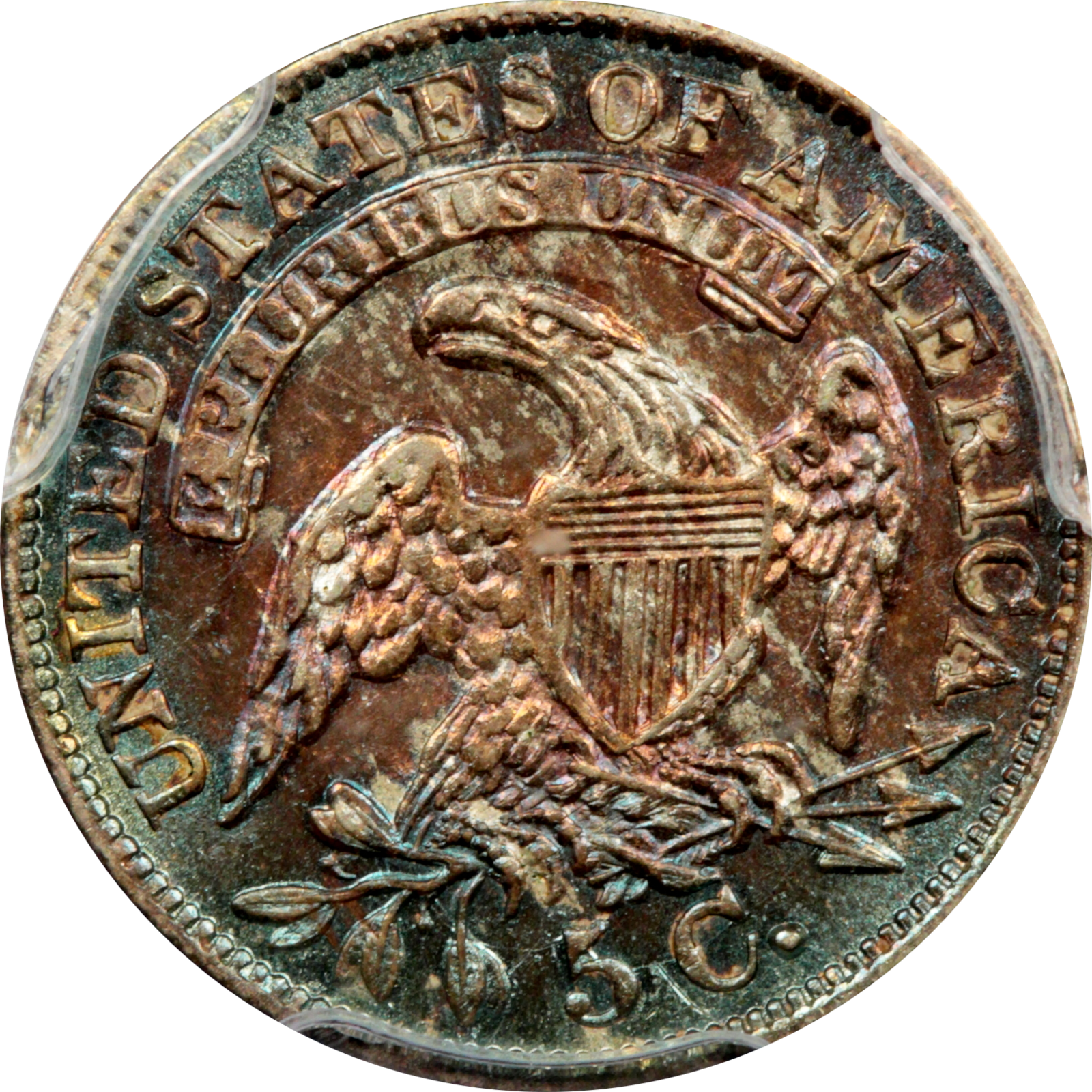 1833 LM-2 AU55 PCGS-Gold CAC 27278317 Reverse