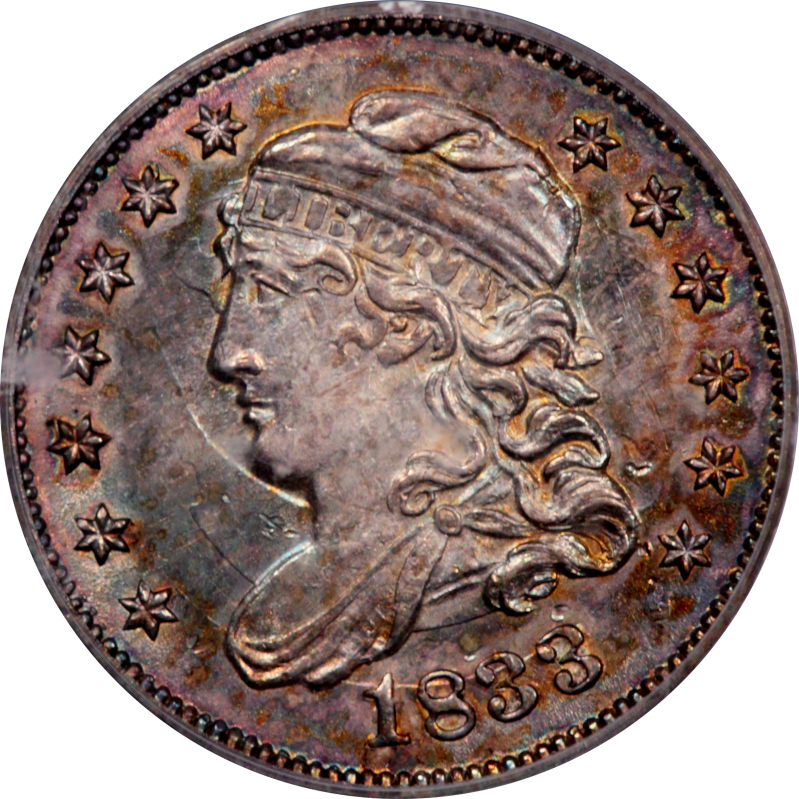 1833 LM-3.1 MS63 PCGS-CAC 21788312 Obverse