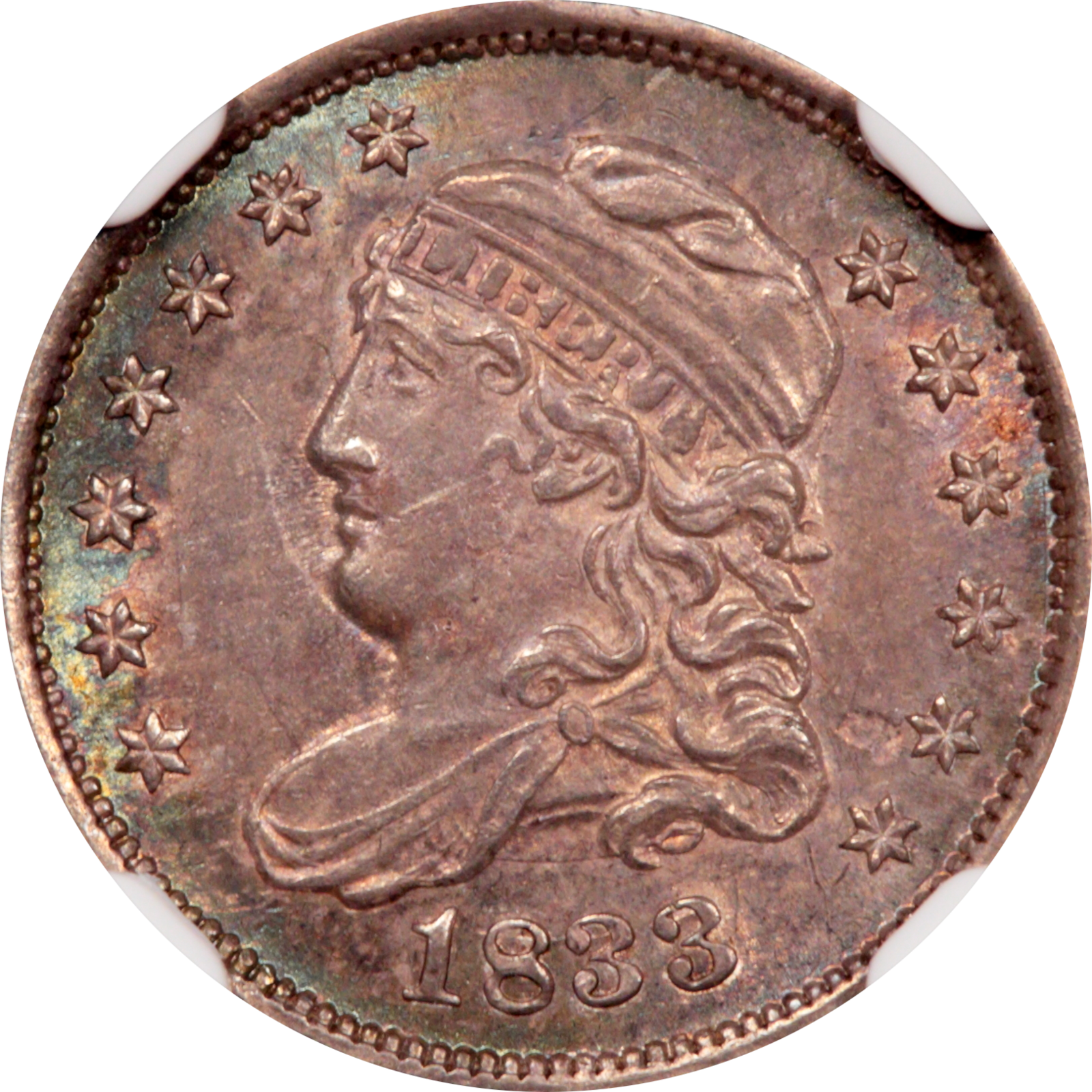 1833 LM-3.4 AU58+ PCGS 44575597 Obverse