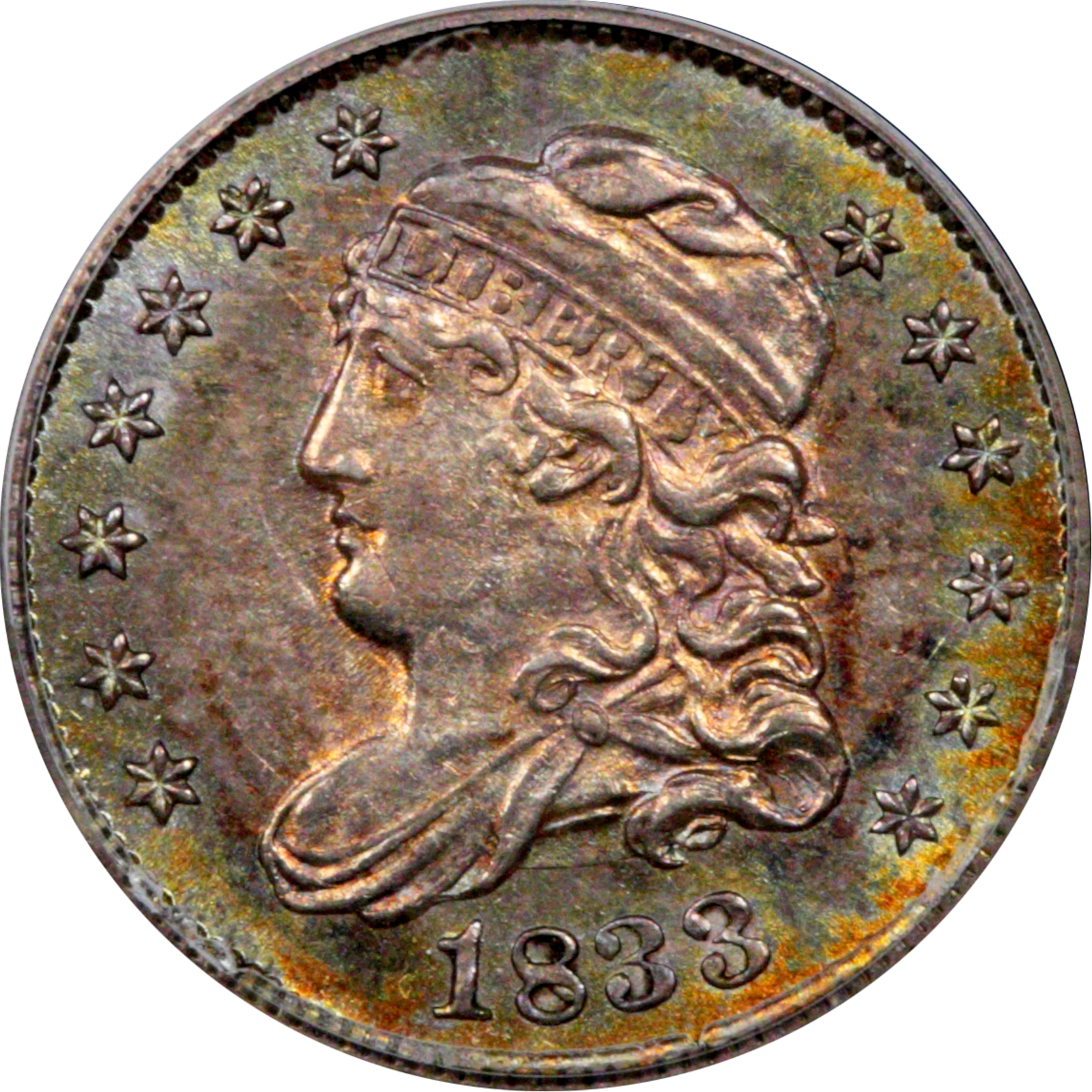 1833 LM-4.1 AU58 PCGS-CAC 4767007 Obverse