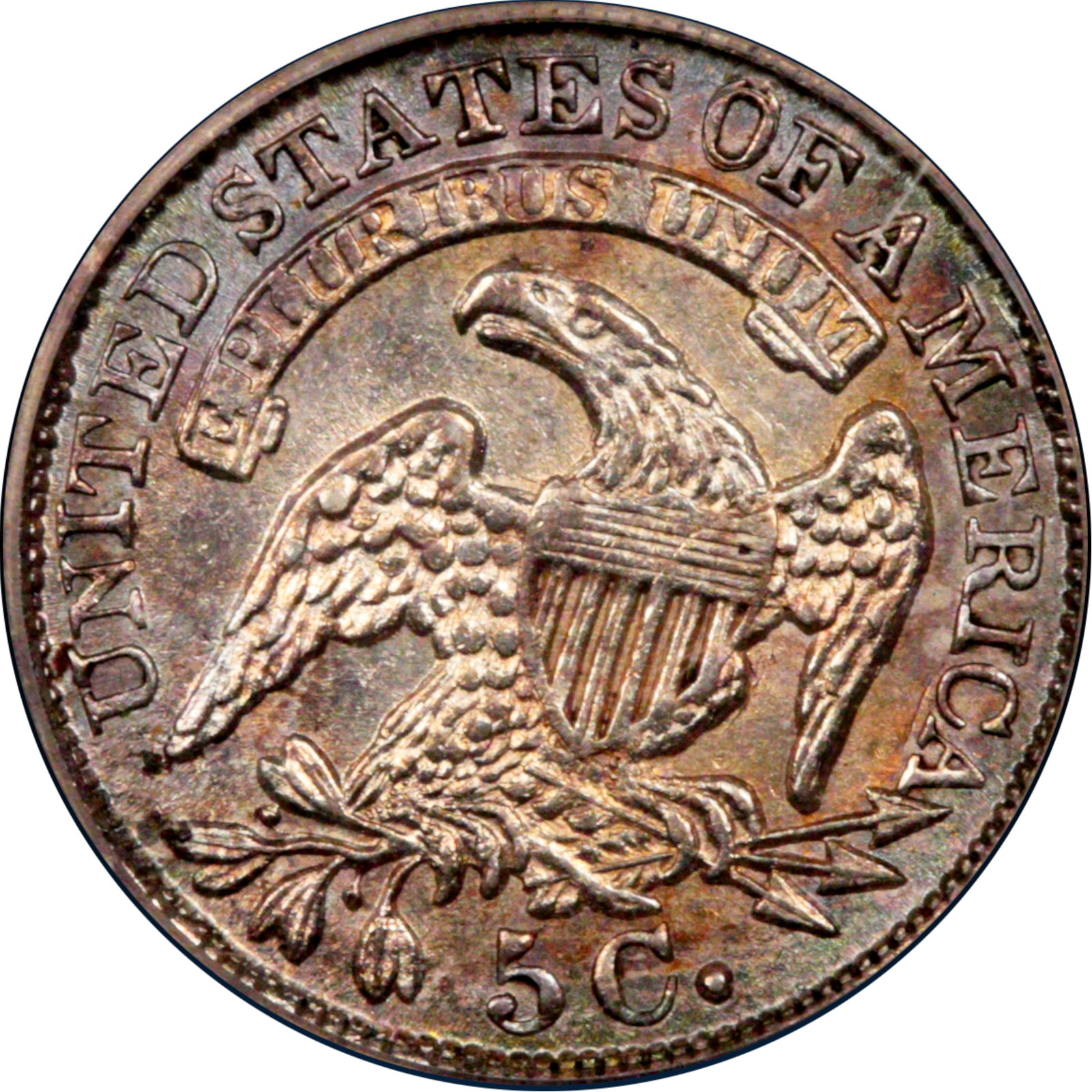 1833 LM-4.1 AU58 PCGS-CAC 4767007 Reverse