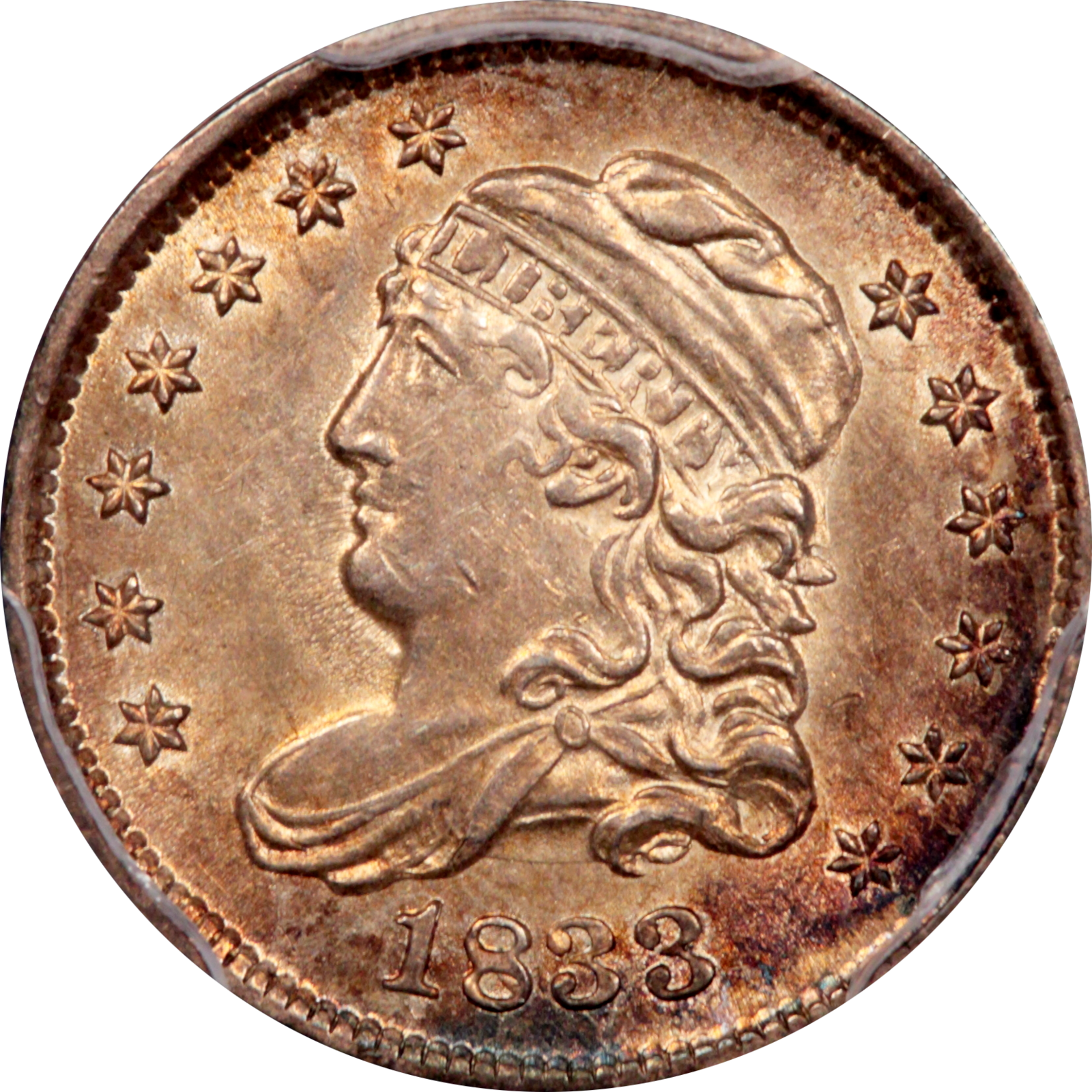 1833 LM-4.2 MS62 PCGS 40826395 Obverse
