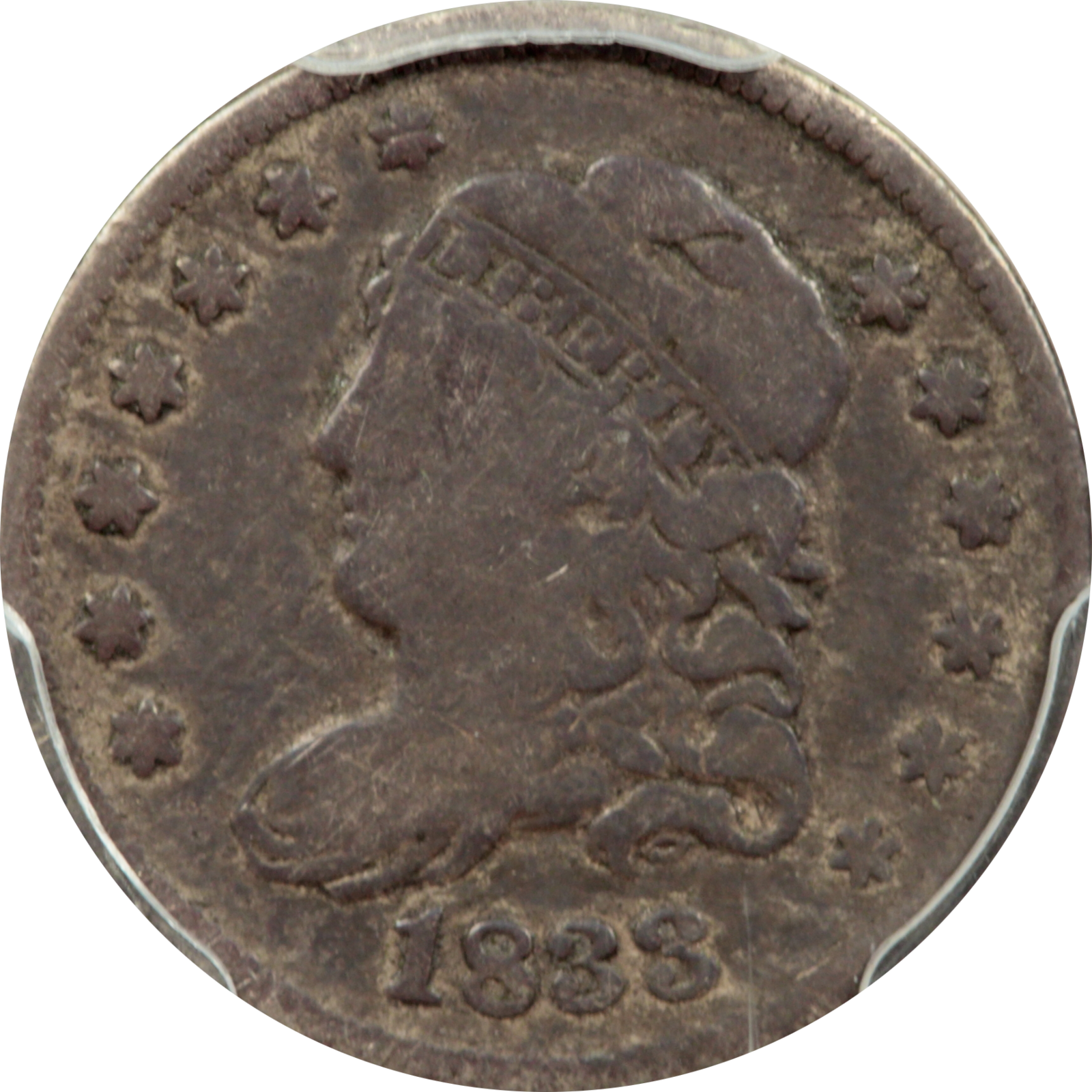 1833 LM-5 G6 PCGS 32406888 Obverse