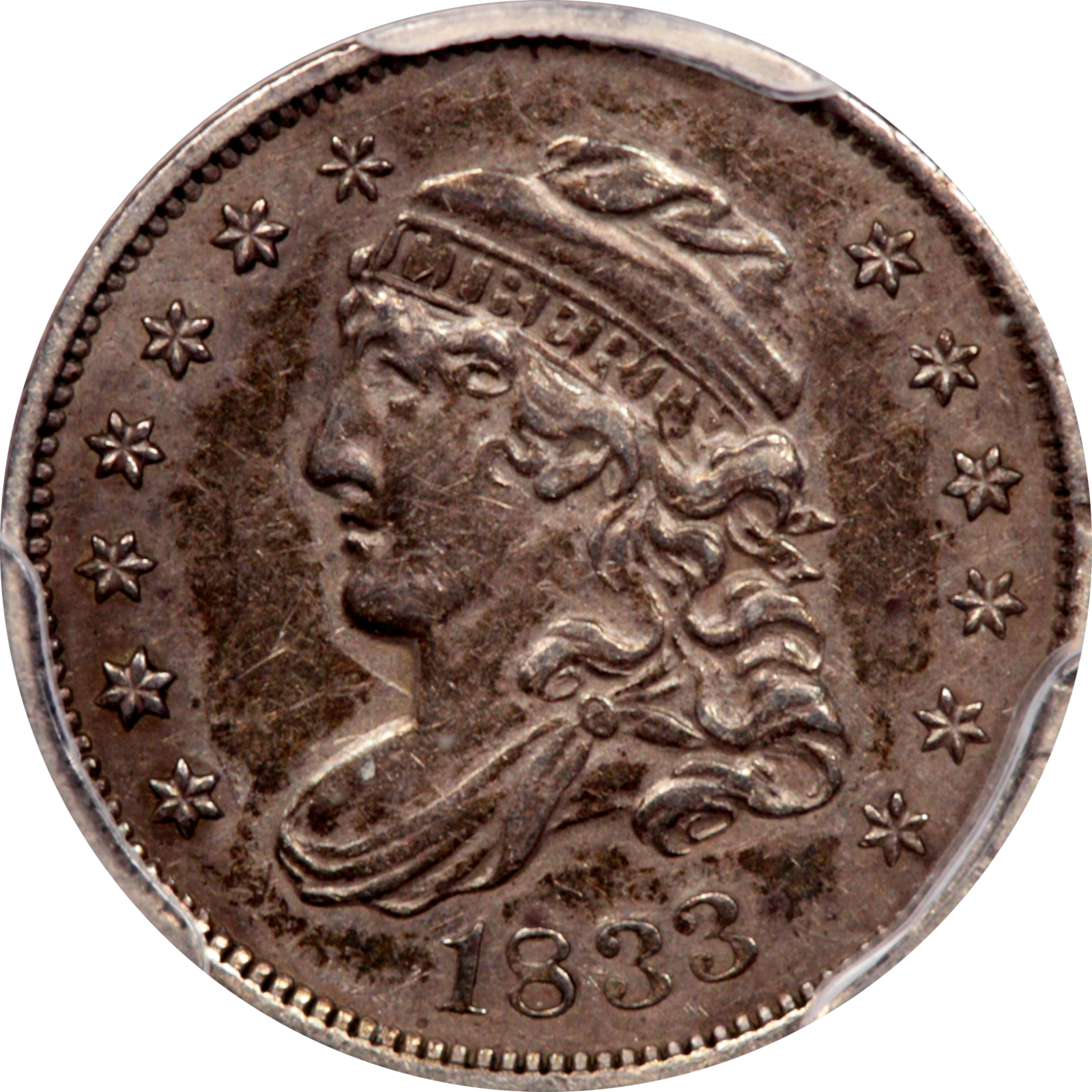 1833 LM-6 AU50 PCGS 37263239 Obverse