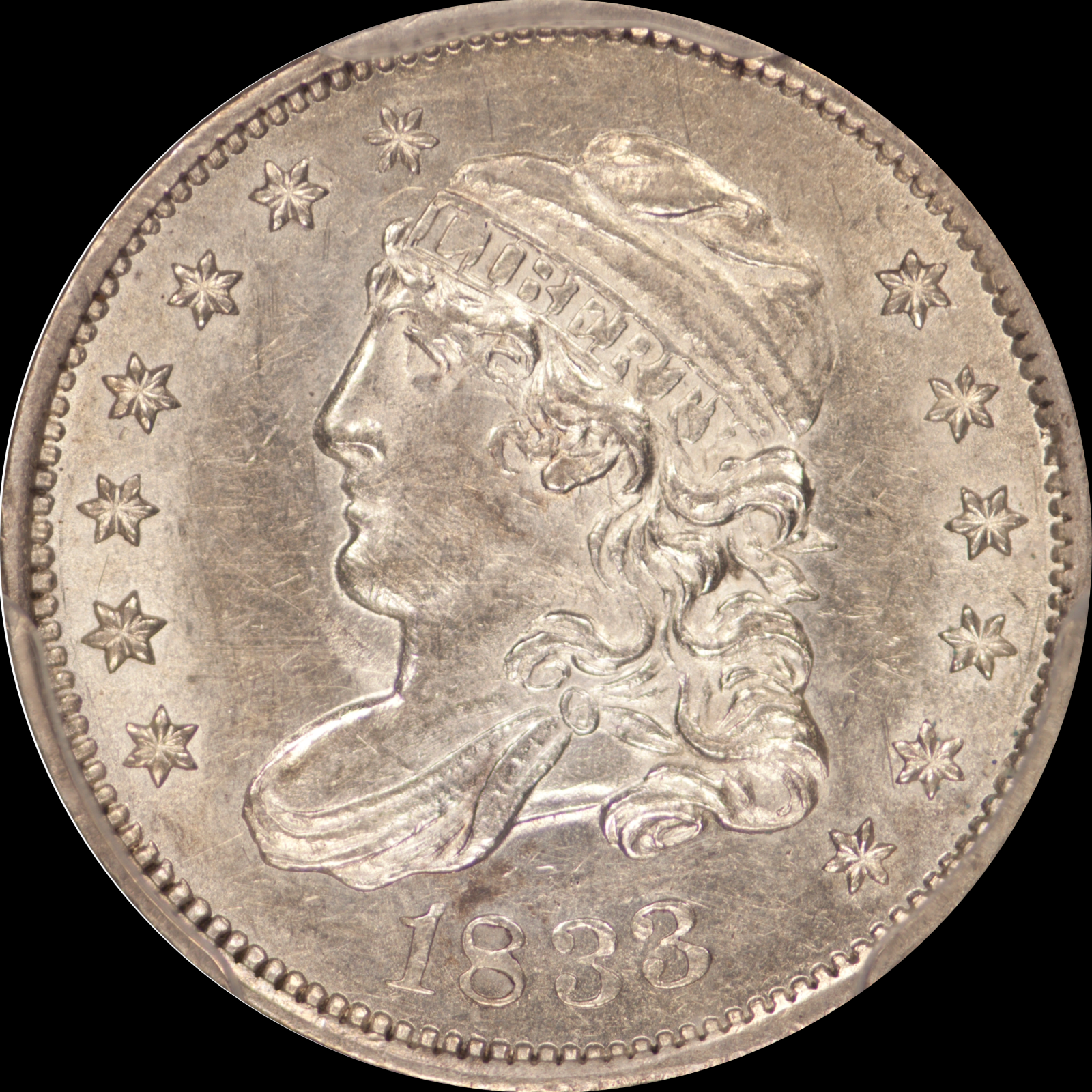 1833 LM-6 MS61 PCGS 32153223 Obverse