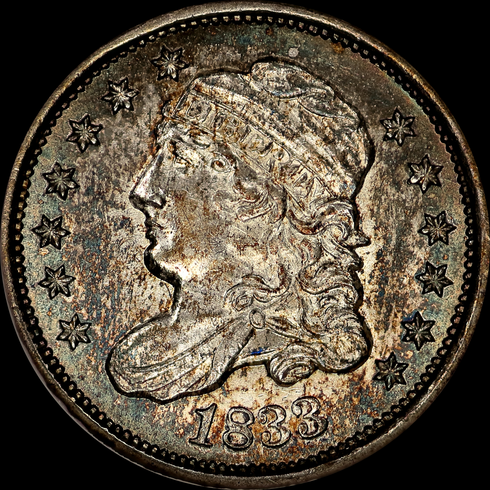 1833 LM-7 MS62 ANACS 963110 Obverse