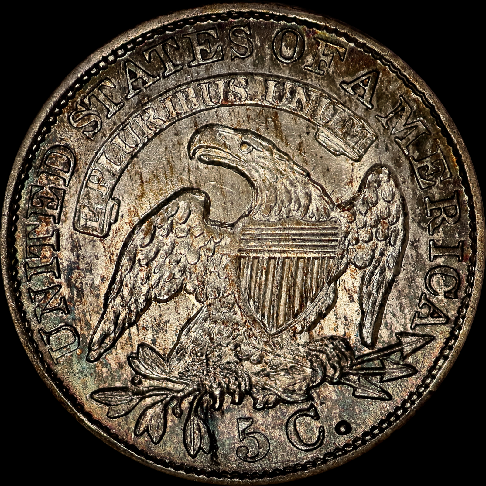 1833 LM-7 MS62 ANACS 963110 Reverse