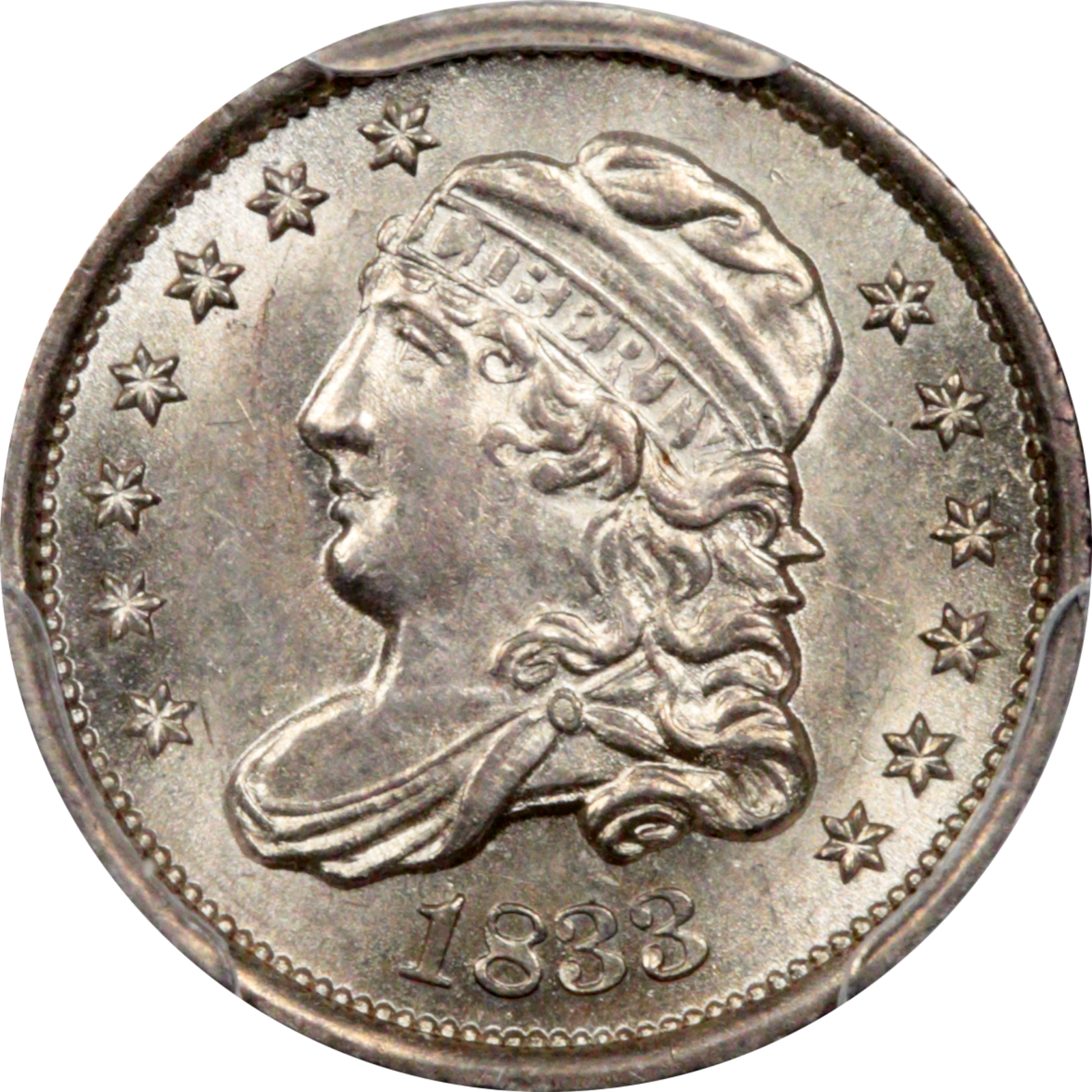 1833 LM-8 MS62 PCGS 46891116 Obverse