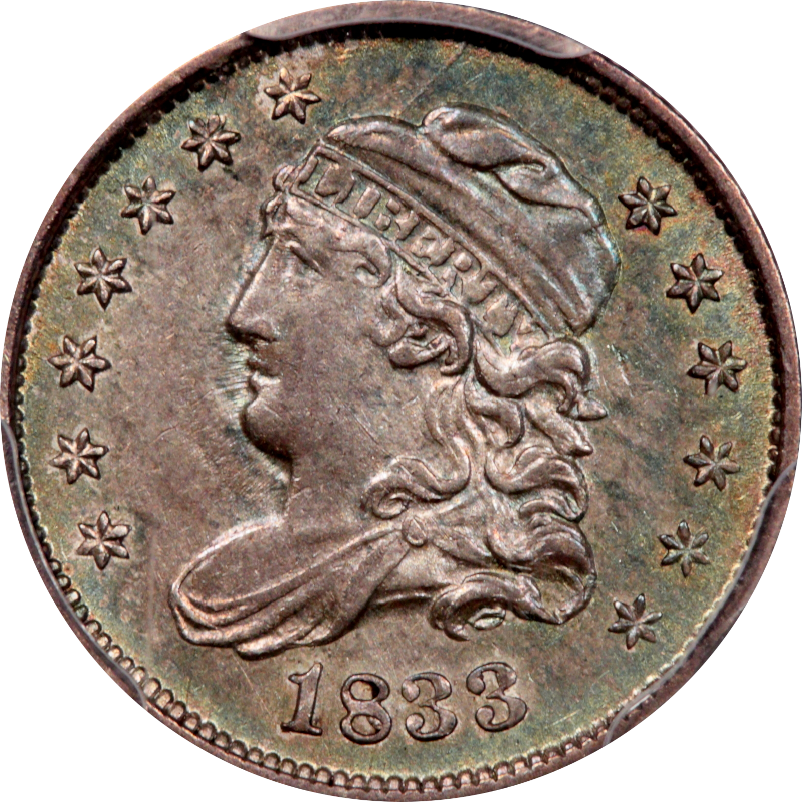 1833 LM-9.1 AU58 PCGS 83989848 Obverse