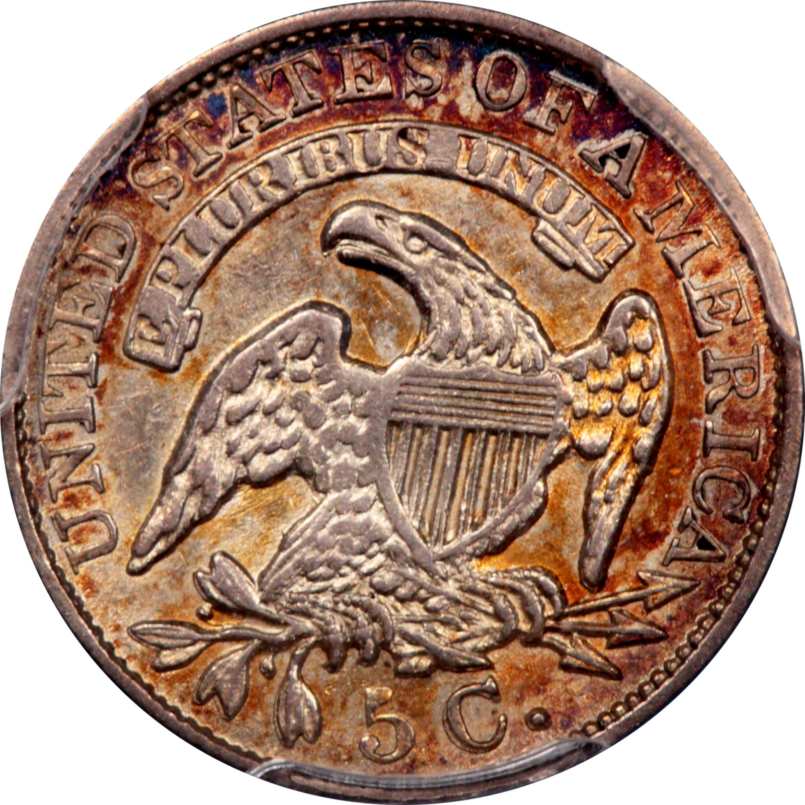 1833 LM-9.1 AU58 PCGS 83989848 Reverse