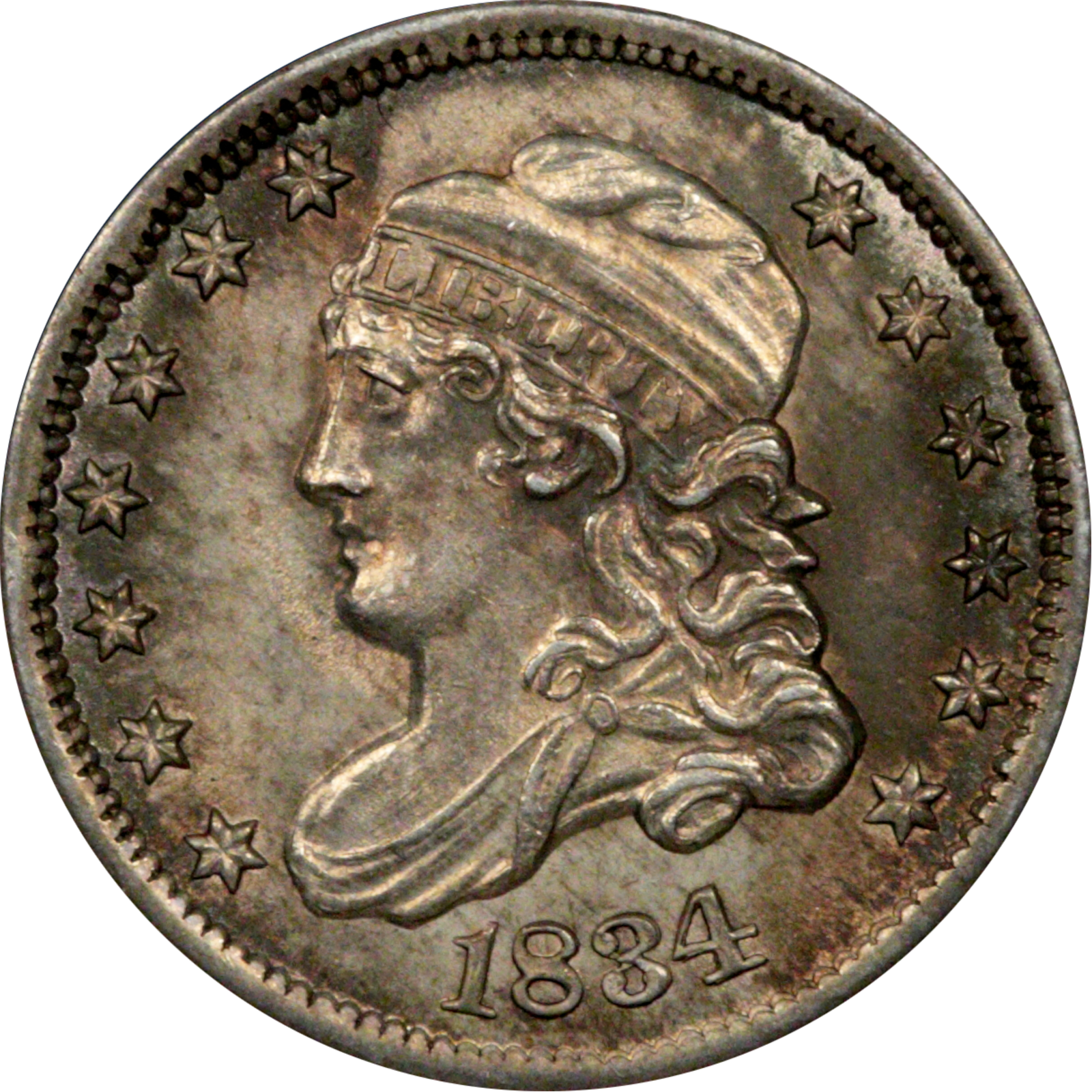 1834 LM-1 MS60 Raw Obverse