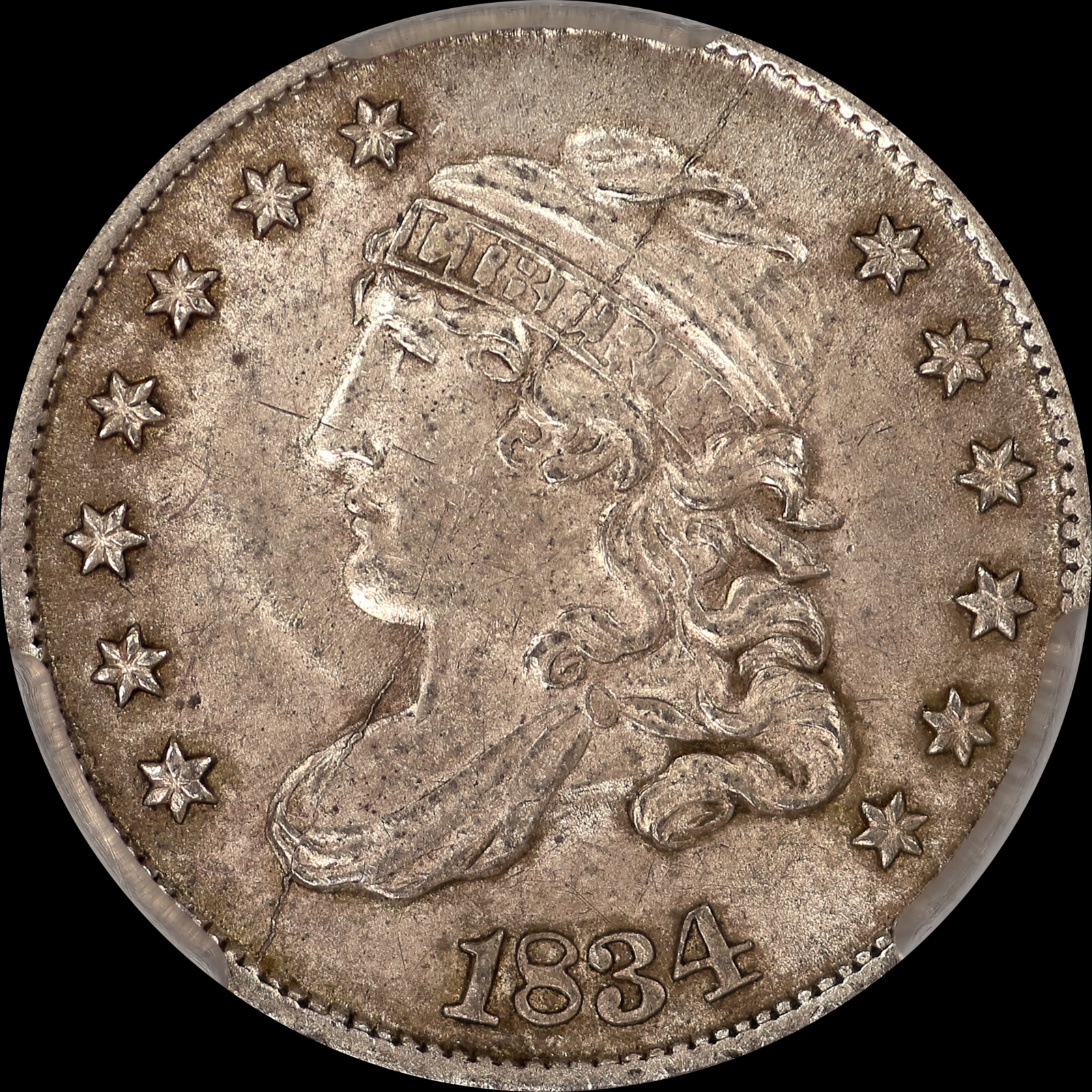 1834 LM-4 AU58 CACG 85521235 Obverse