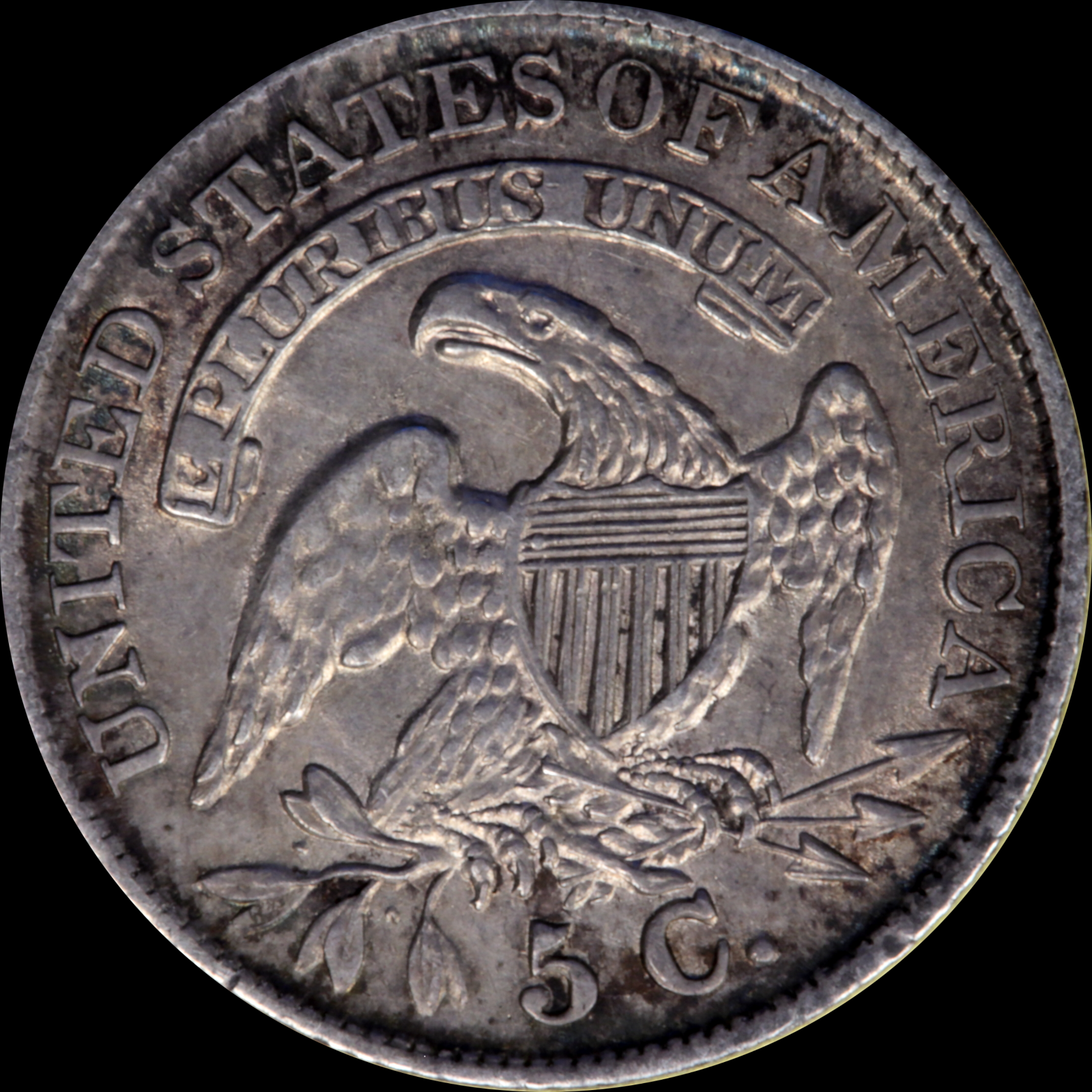 1834 LM-5 AU50 Details PCGS 49022369 Reverse