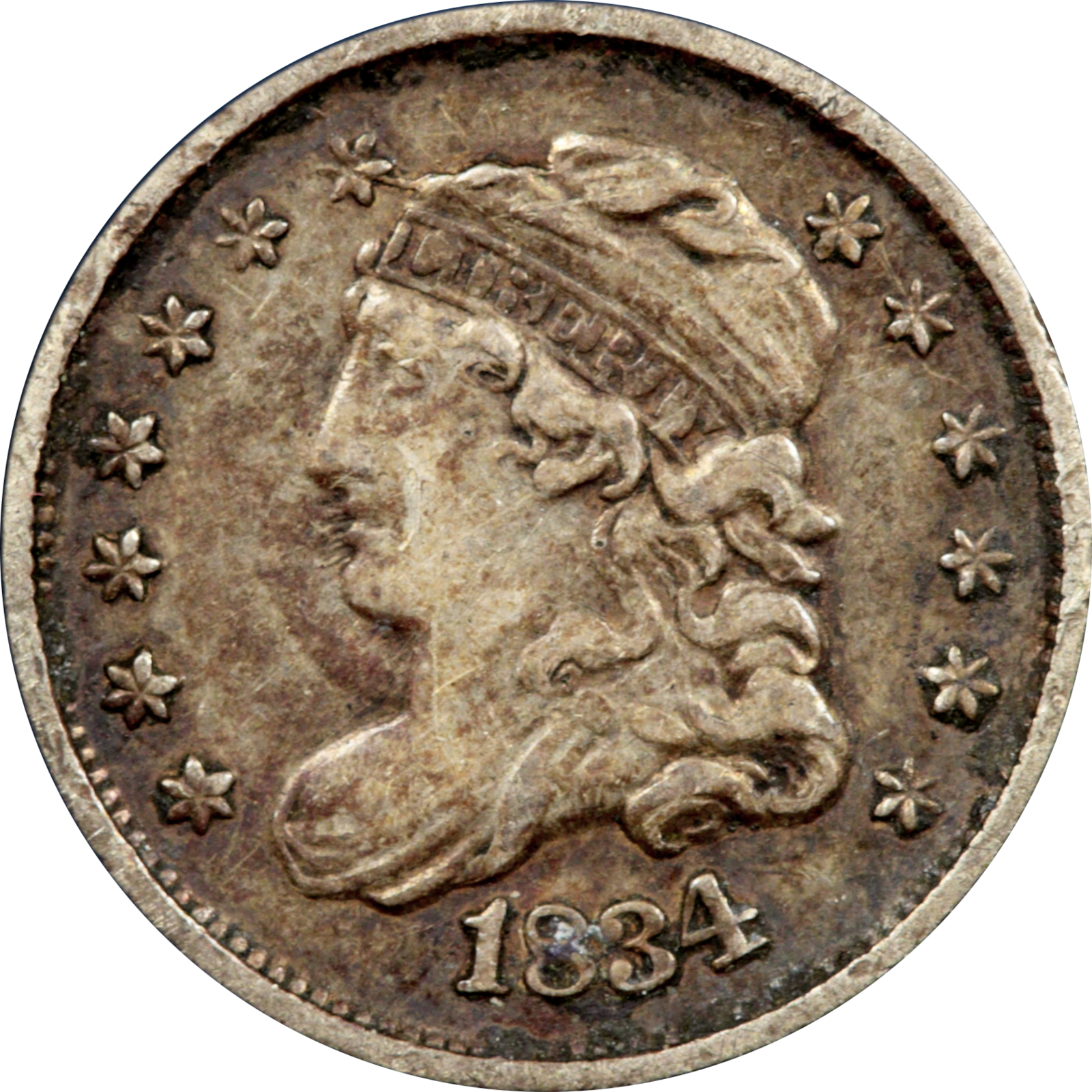 1834 LM-5 VF25 Raw Obverse
