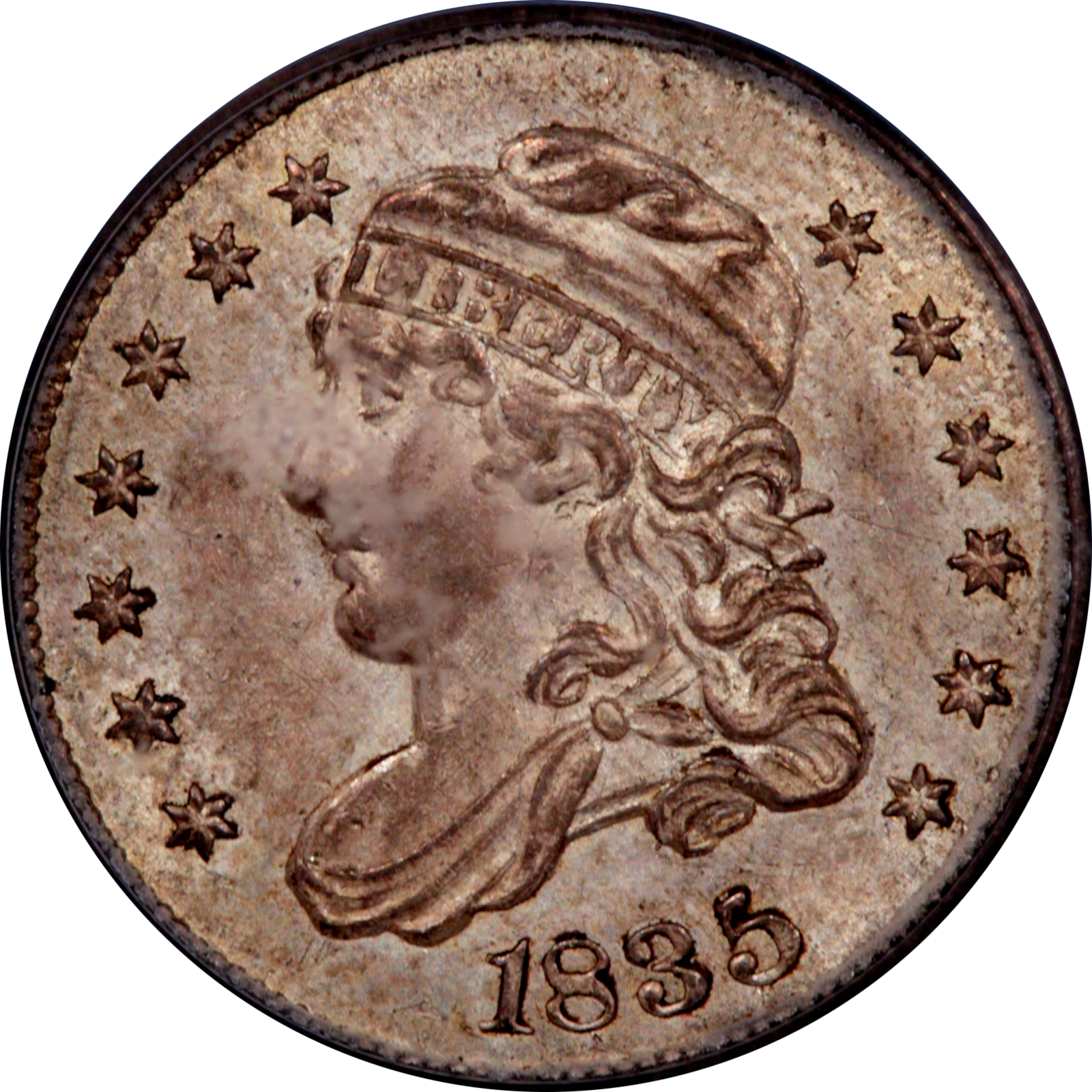 1835 LM-1 MS63 PCGS-CAC 13492029 Obverse