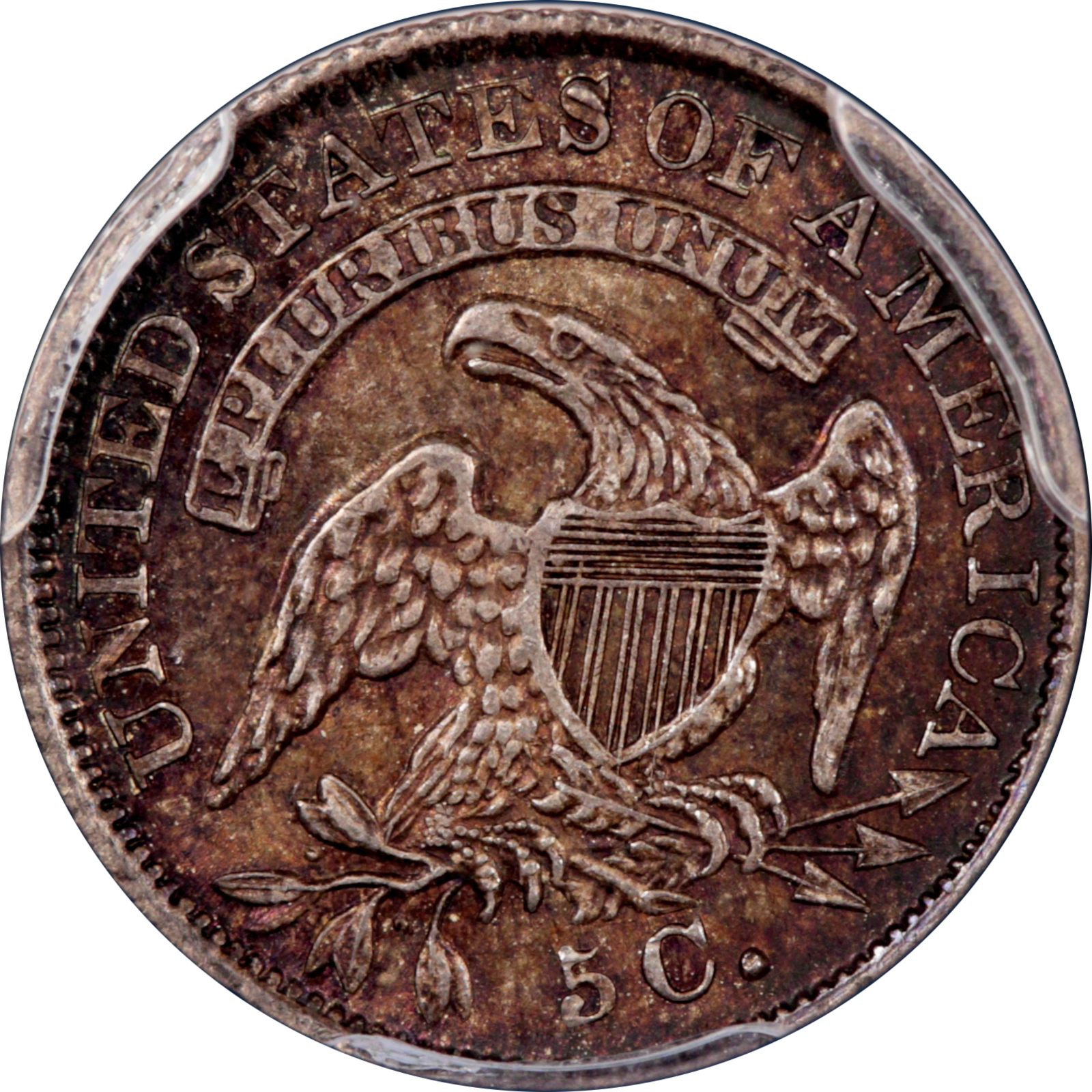 1835 LM-10 MS63 PCGS-CAC 33459261 Reverse