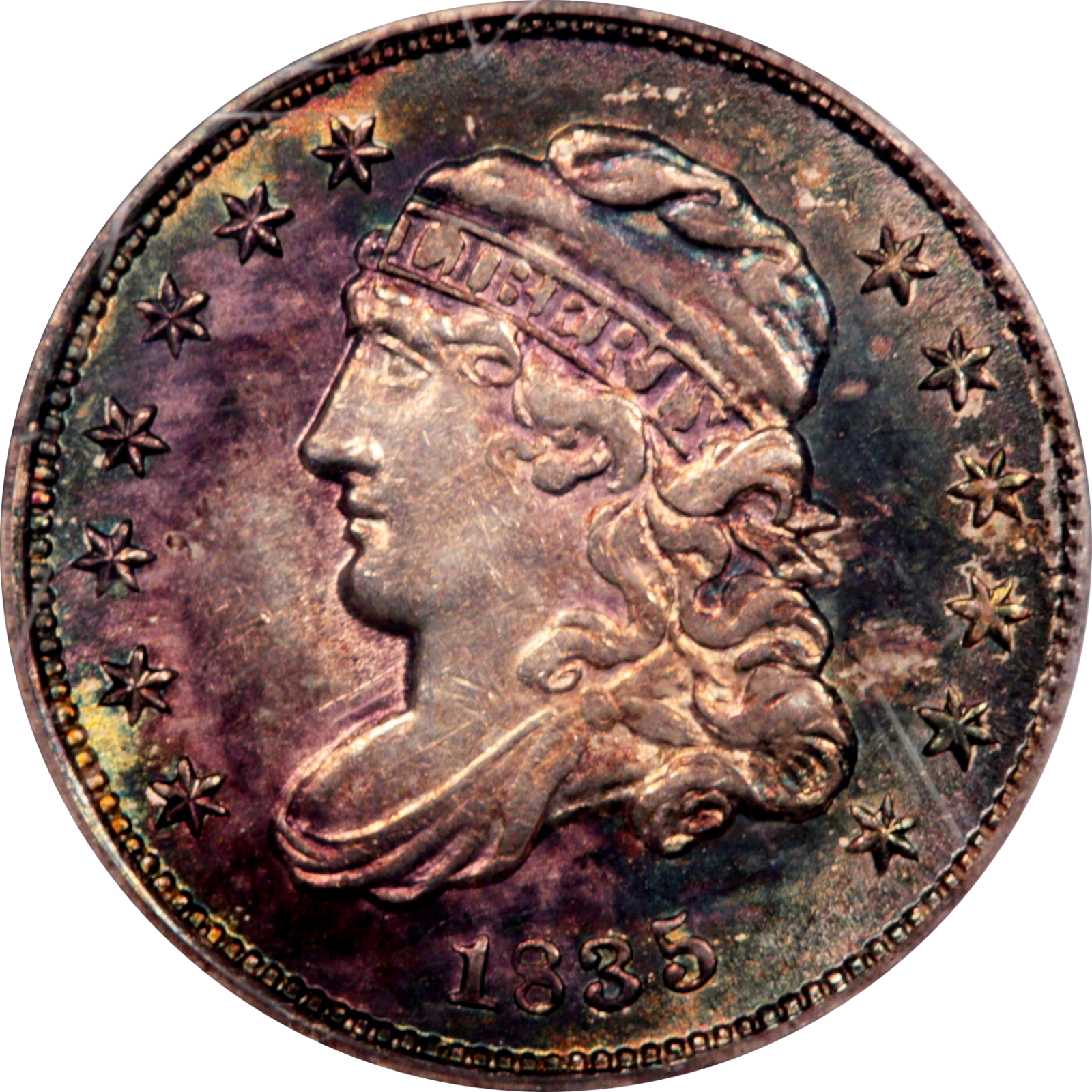1835 LM-11 MS62 PCGS 21606941 Obverse