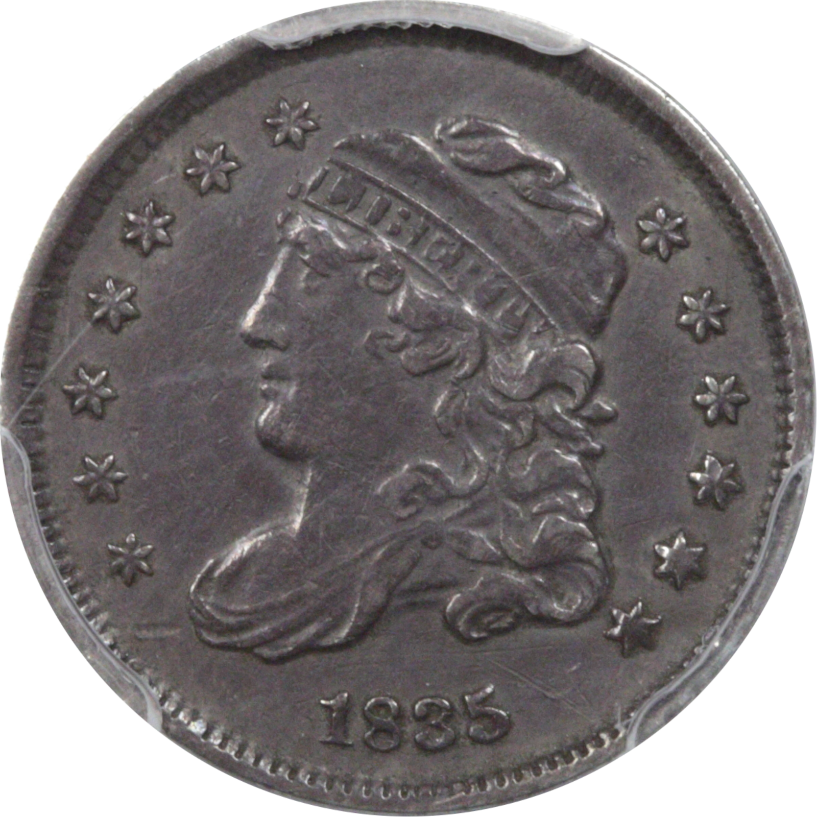 1835 LM-12 XF Details PCGS 47503629 Obverse
