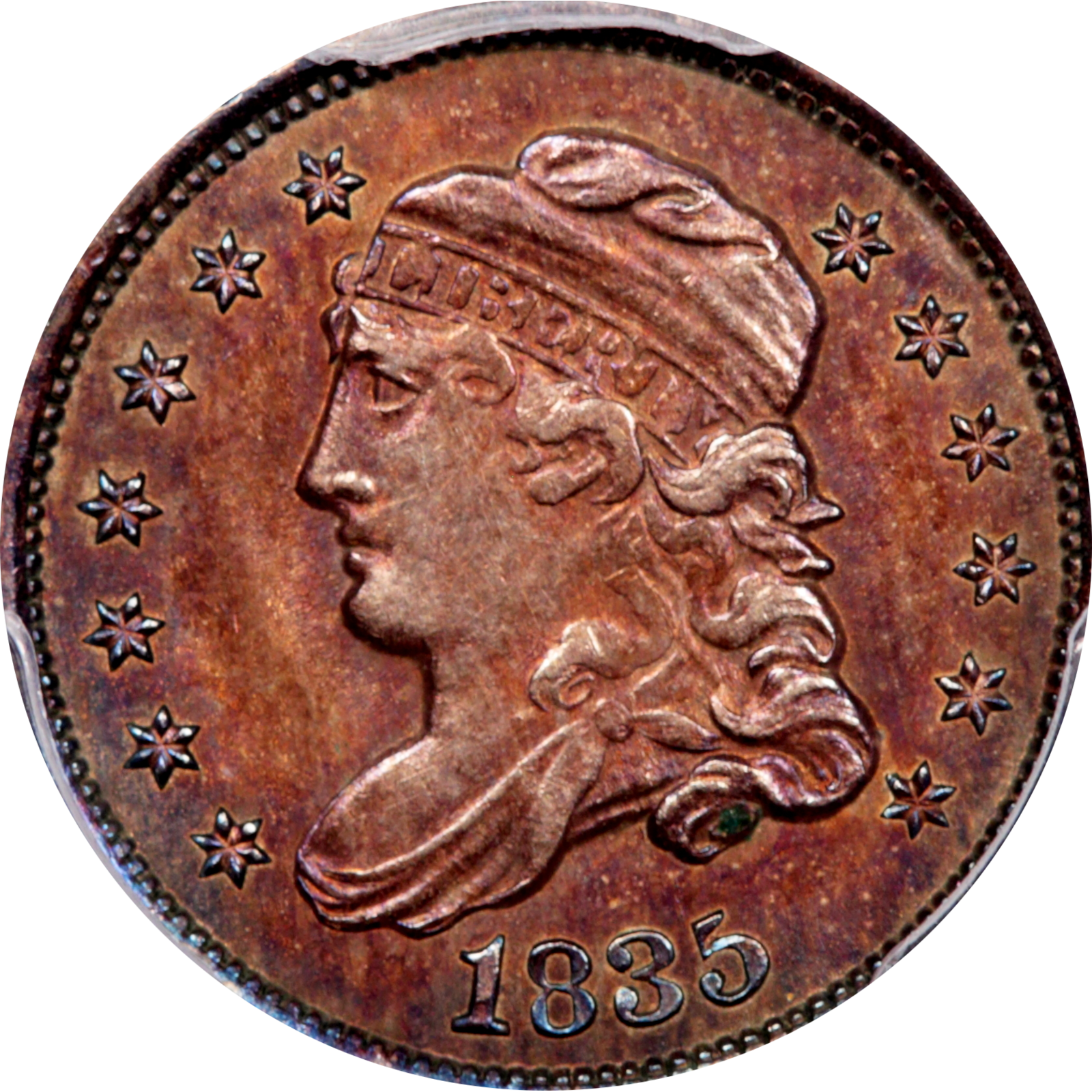 1835 LM-3 AU55 PCGS 37562690 Obverse