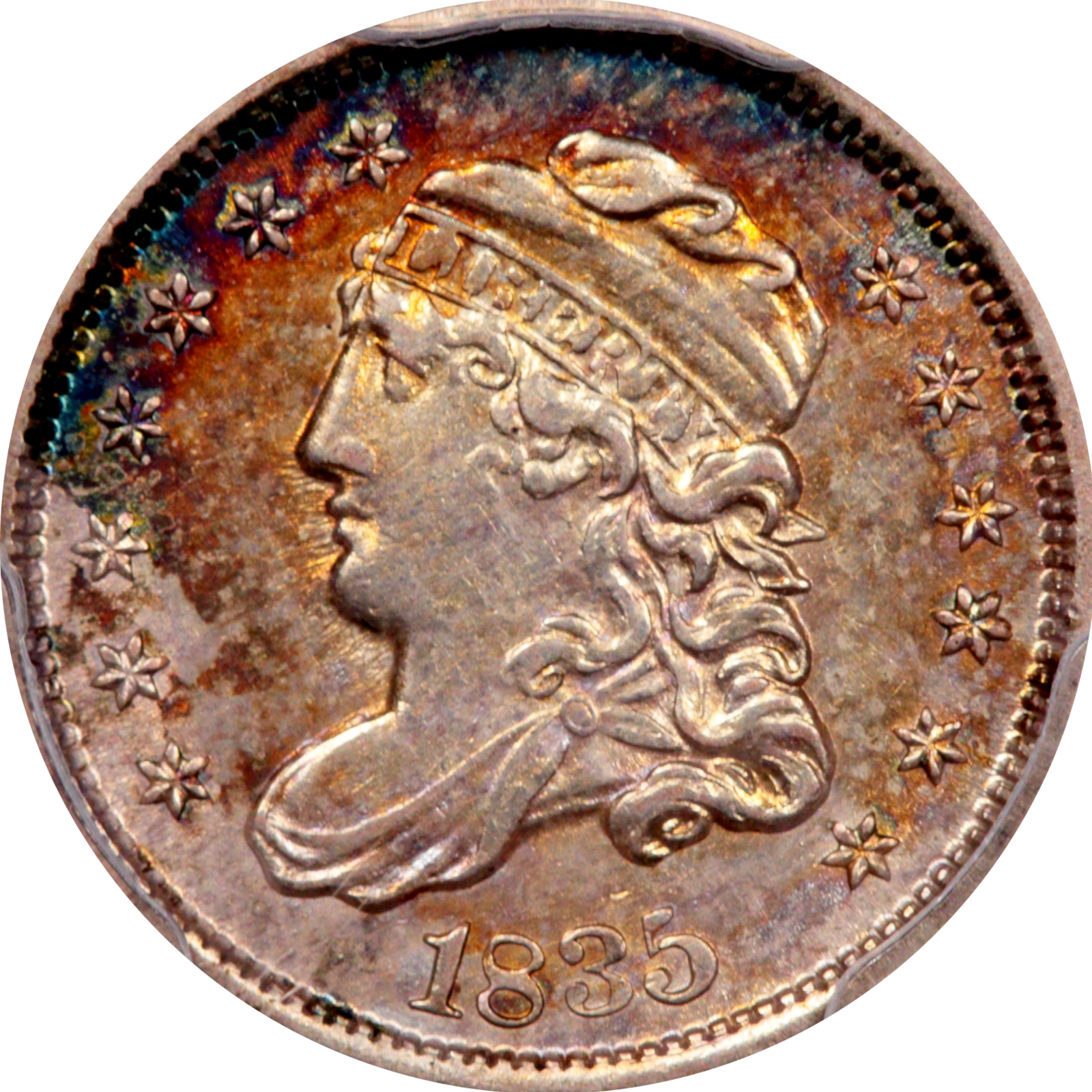1835 LM-5.1 AU53 PCGS 40603625 Obverse