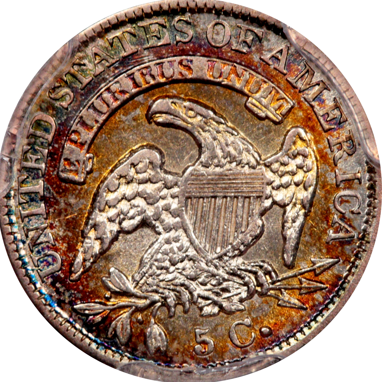 1835 LM-5.1 AU53 PCGS 40603625 Reverse