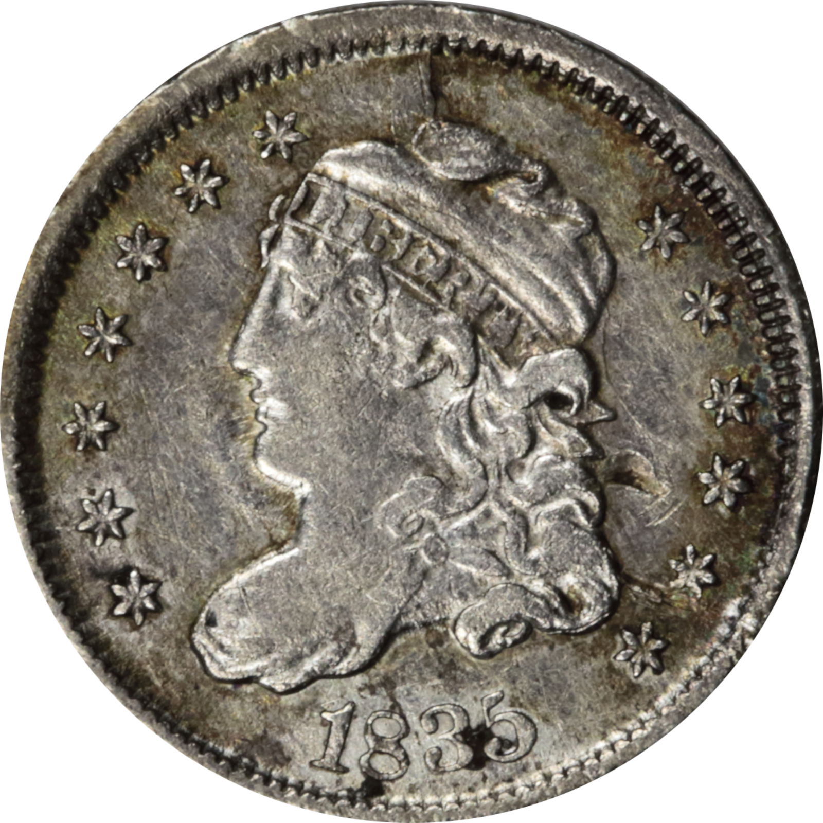 1835 LM-5.2 Raw VF Details Cud Obverse