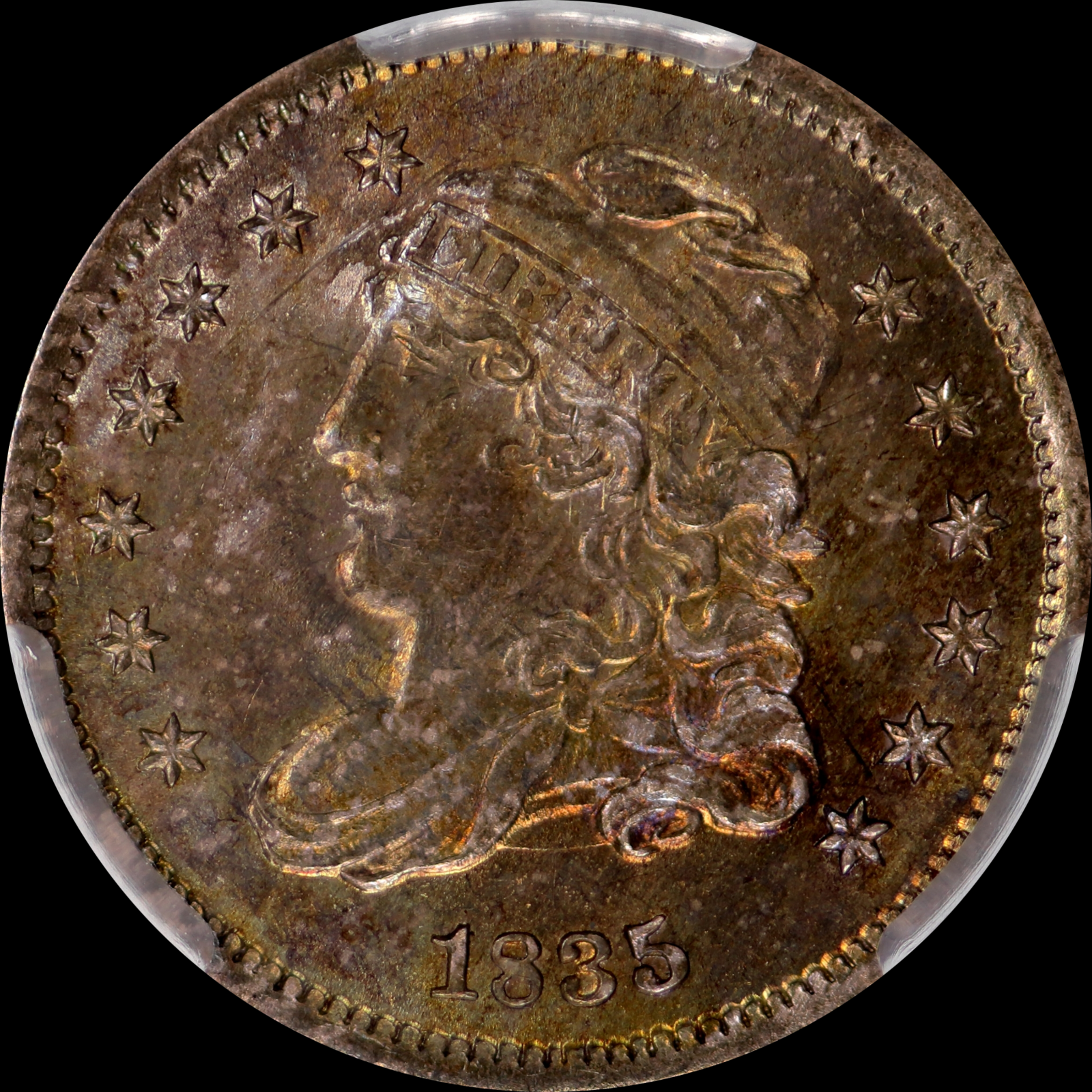1835 LM-8.1 MS64 CACG 945030340 Obverse