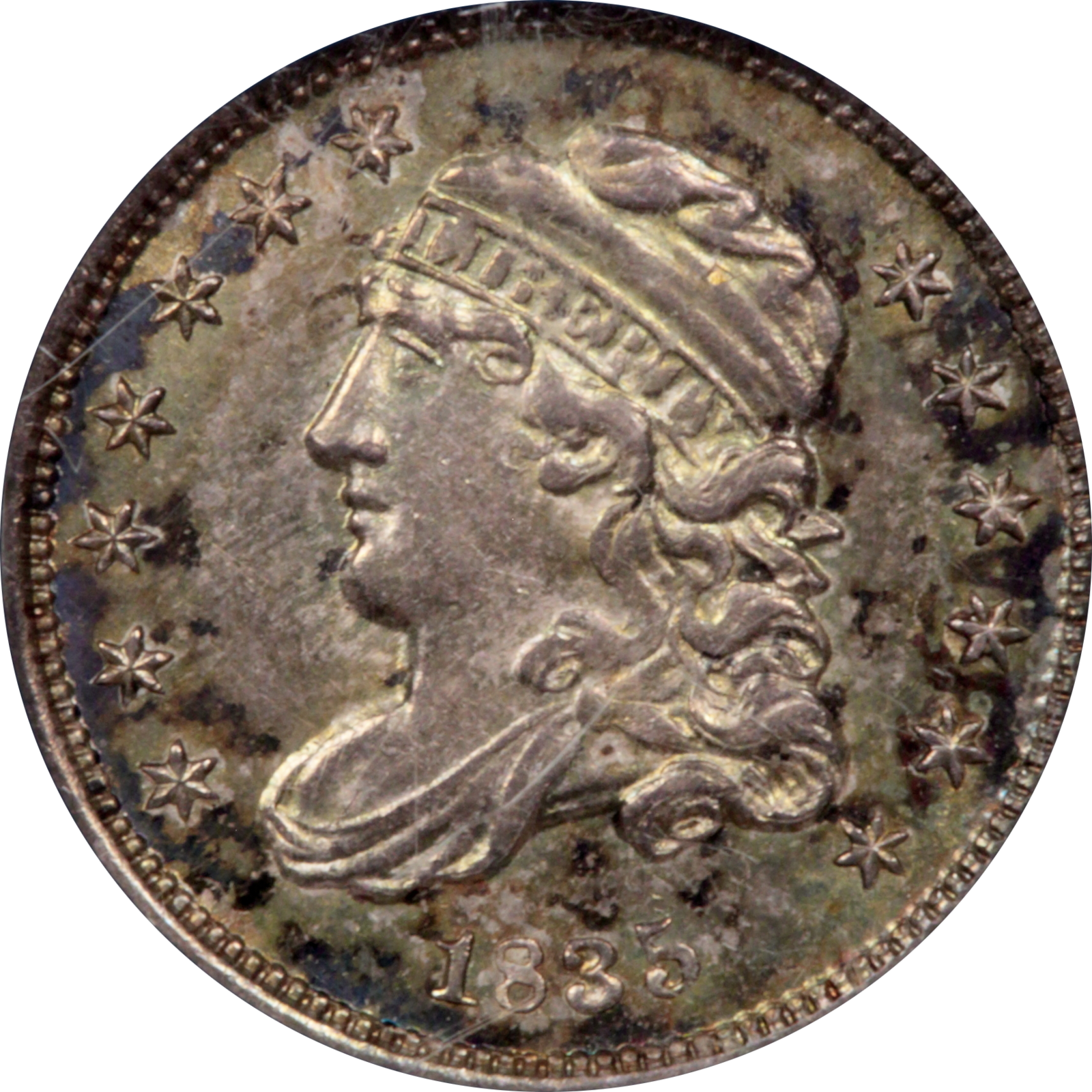 1835 LM-9.2 MS62 PCGS 46566657 Obverse