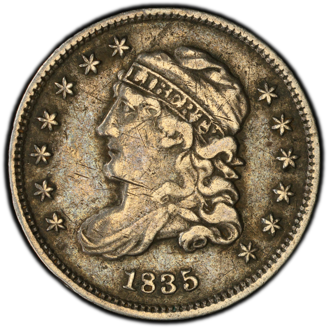 1835 LM-9.2 VF30 Details Scratched PCGS 50619048 TV Obverse