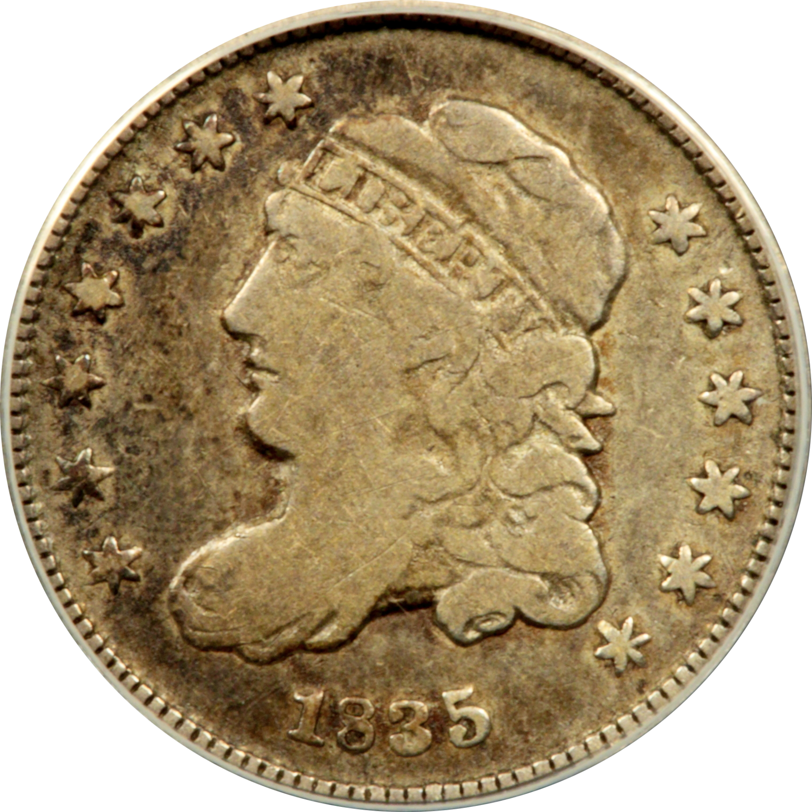 1835 LM-9.2 VG10 Details ANACS 7450821 Obverse