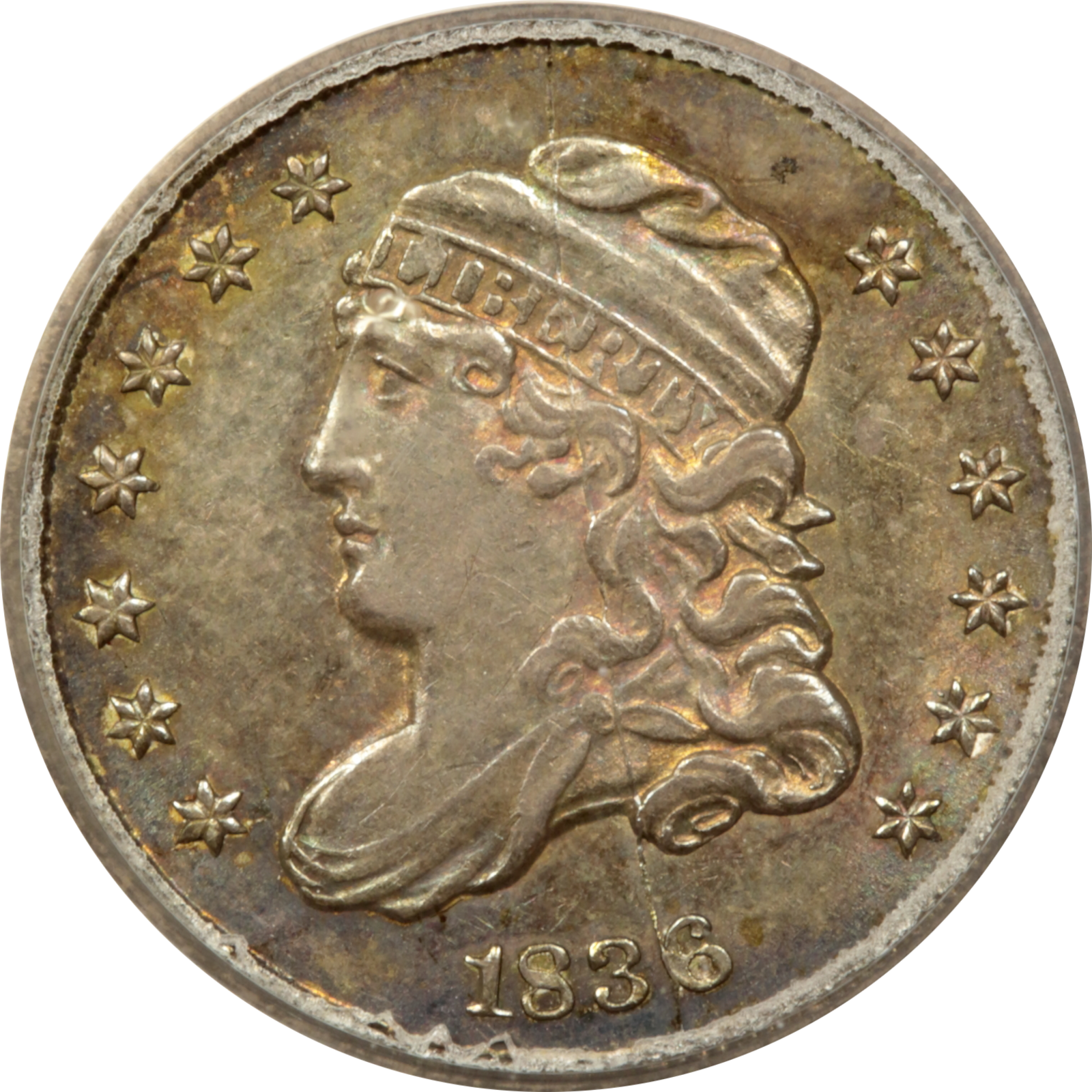 1836 LM-2 AU58 PCGS-CAC 13730274 Obverse