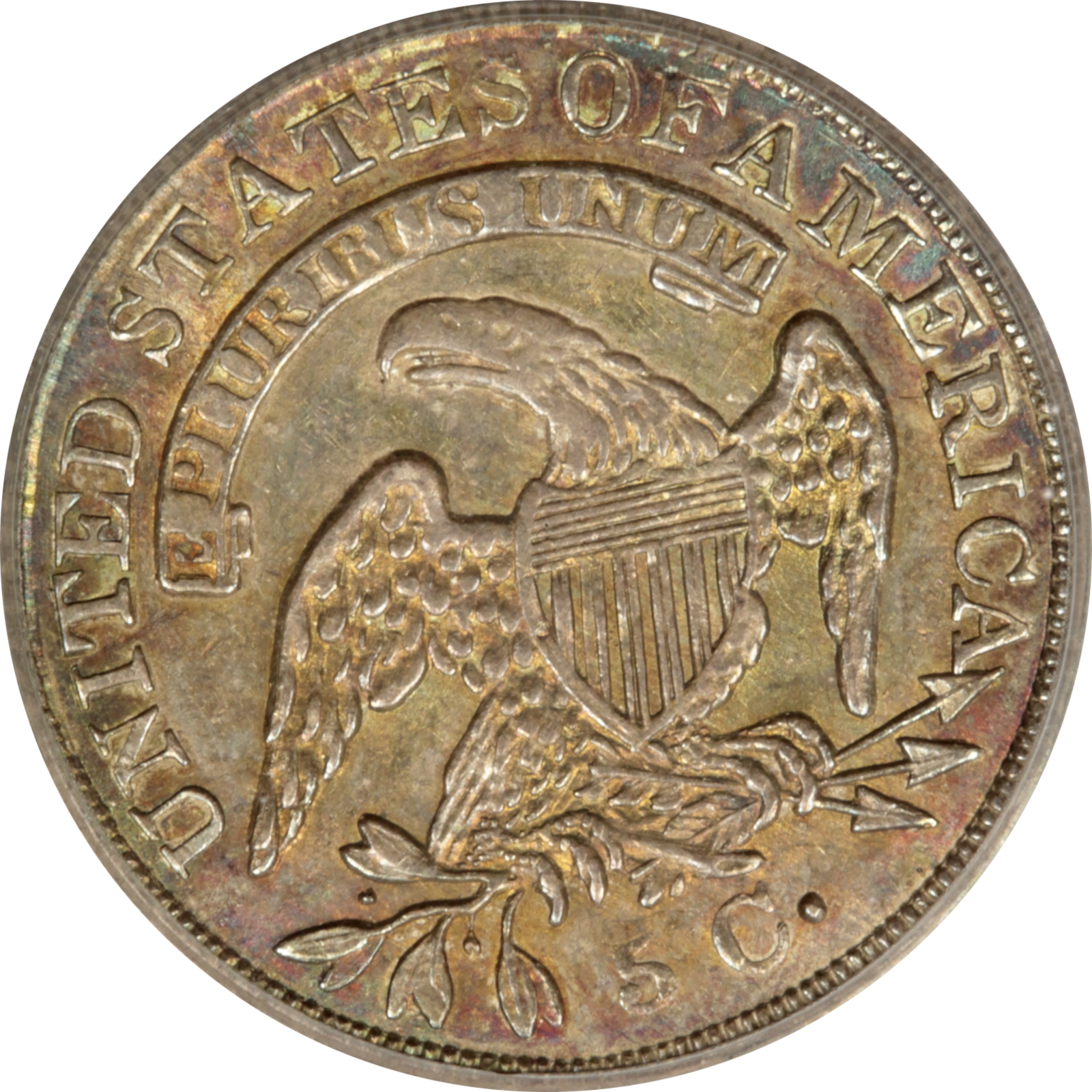 1836 LM-2 AU58 PCGS-CAC 13730274 Reverse